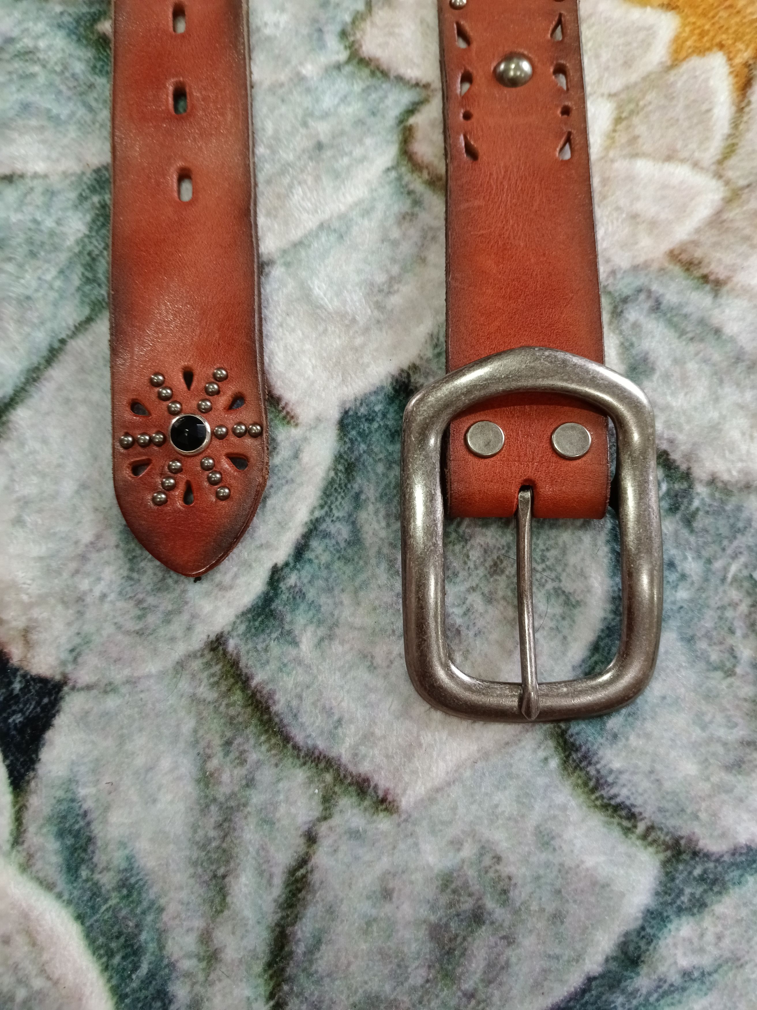 Hawk × Leather OG🔥GRAIL HAWK COMPANY.CO LEATHER BELT Size ONE SIZE - 2 Thumbnail