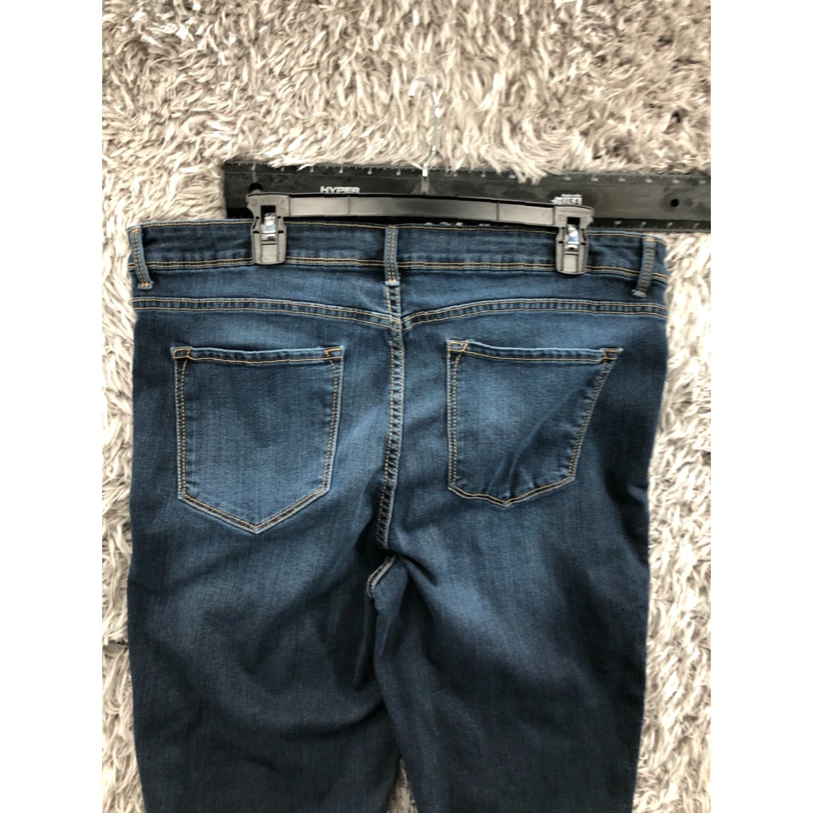 Vintage Time & TRU Jeans Skinny Womens Plus 18 Medium Wash Blue Denim 5-Pocket Regular Rise Jeans Time And Tru Womens Plus Size 18 Blue Size 40" / US 18 - 6 Thumbnail