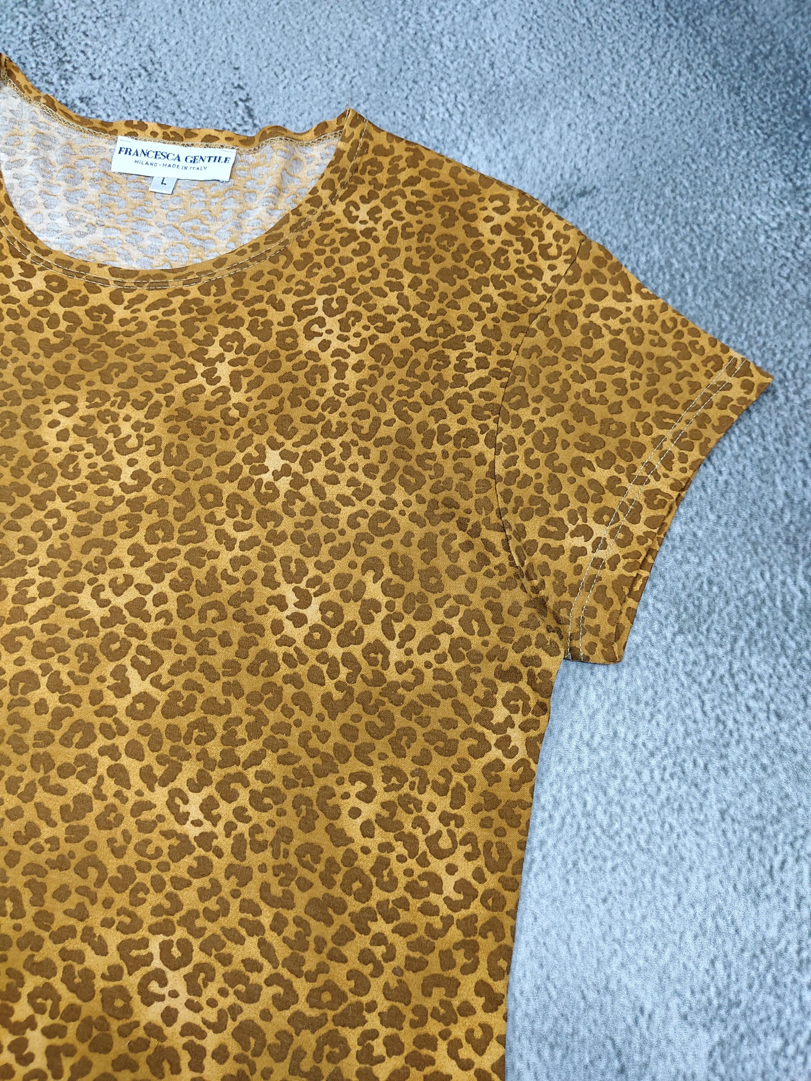 Seditionaries 00s Francesca Gentile🇮🇹Glam Rock Leopard Pattern Boxy Top Size L / US 10 / IT 46 - 6 Thumbnail