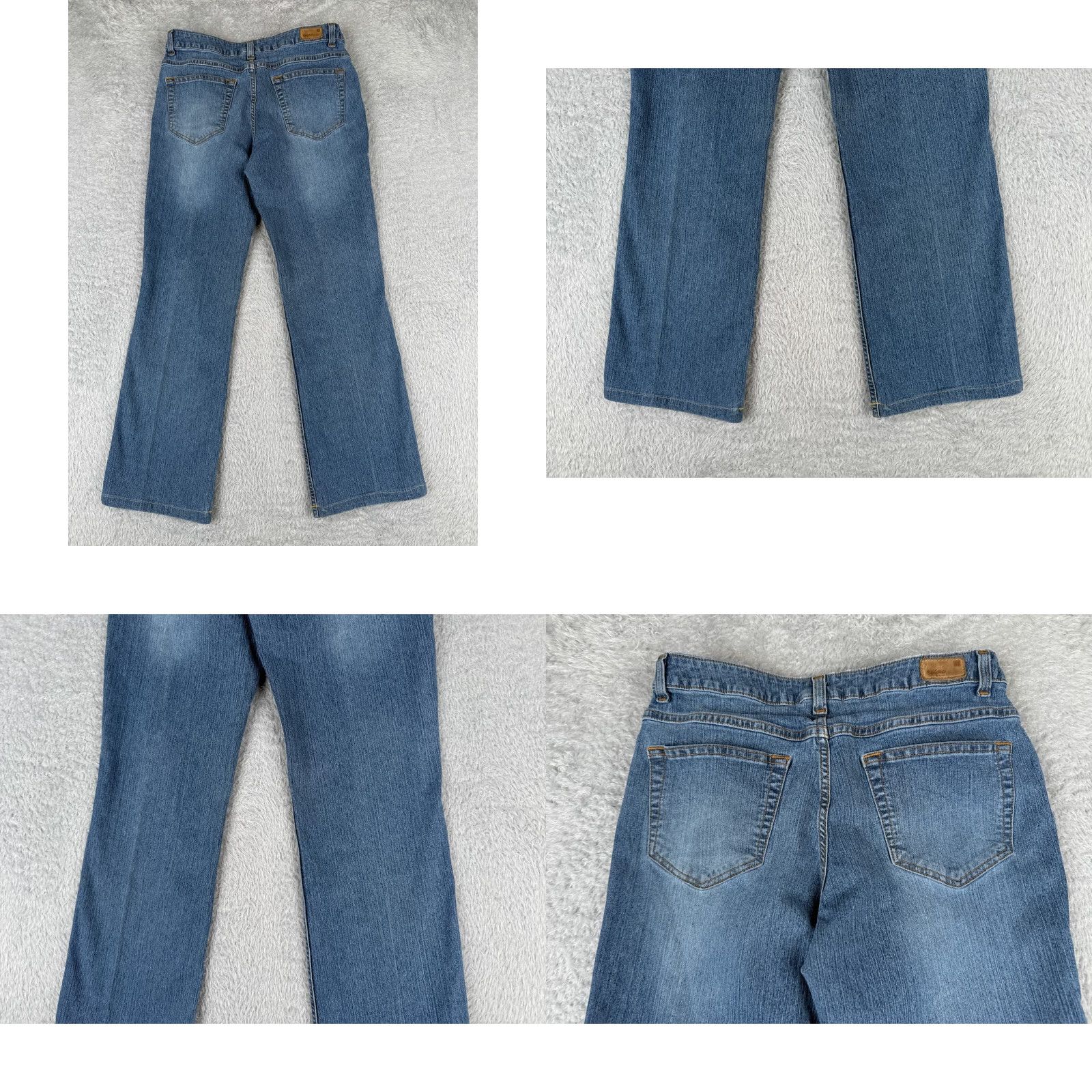 Mossimo Mossimo Premium Jeans Womens 6 Blue Denim Bootcut Mid Rise Cotton Blend 28x25 Size 28" / US 6 / IT 42 - 9 Thumbnail