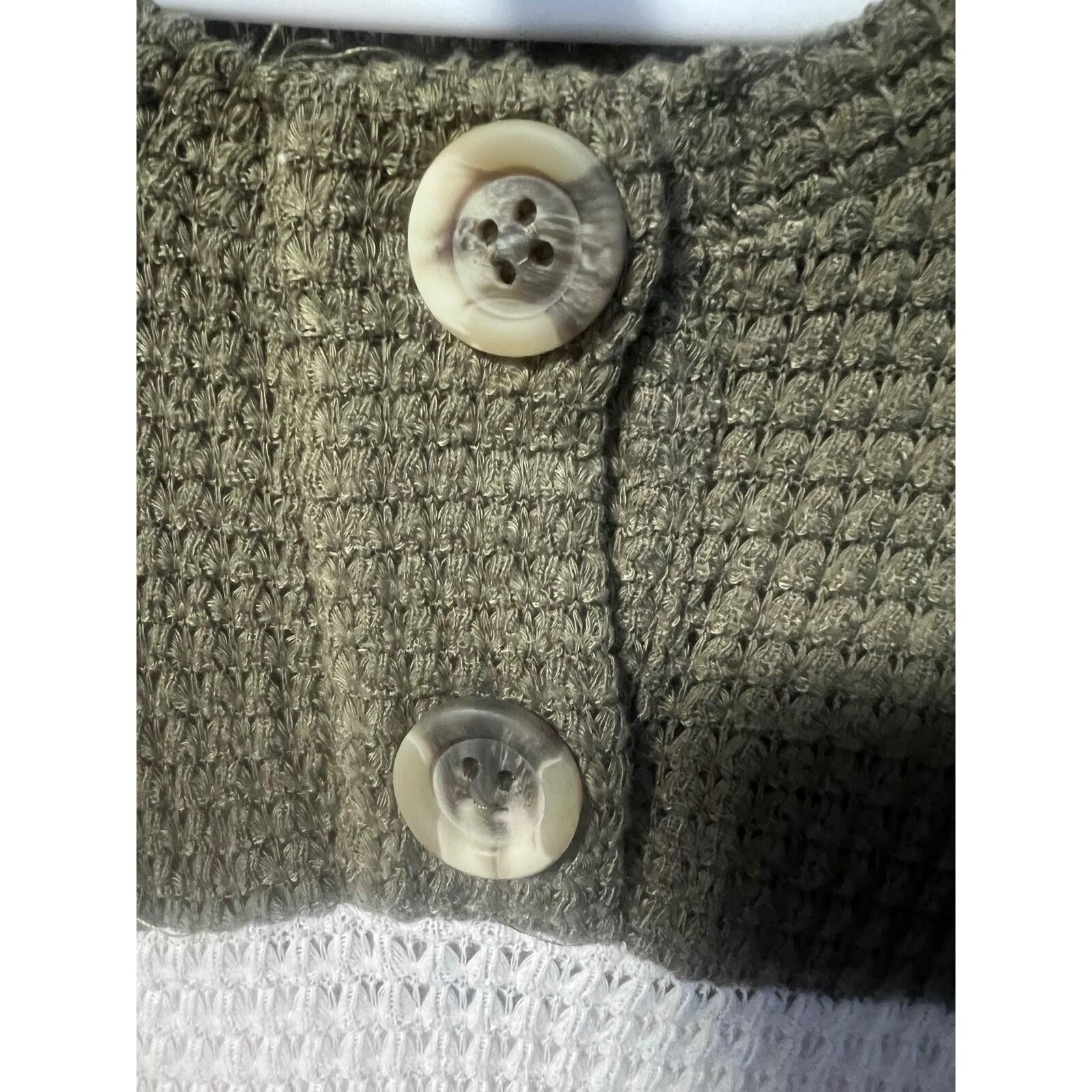 Other Daytrip Henley Top Women Small Olive Green Colorblock Waffle Size S / US 4 / IT 40 - 5 Thumbnail