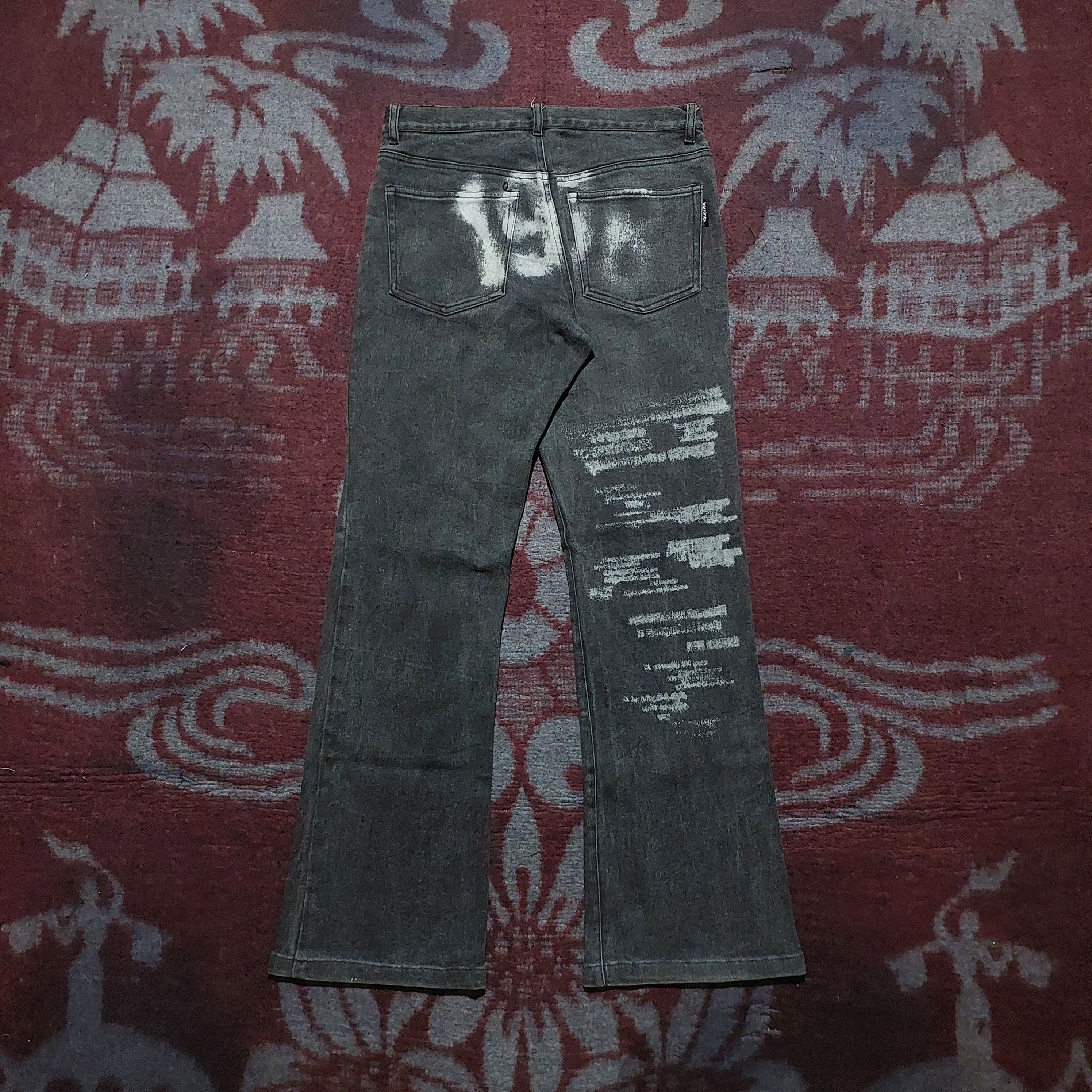 BERNINGS SHO Bernings Sho poem black wash stretch flare denim Size US 30 / EU 46 - 2 Thumbnail