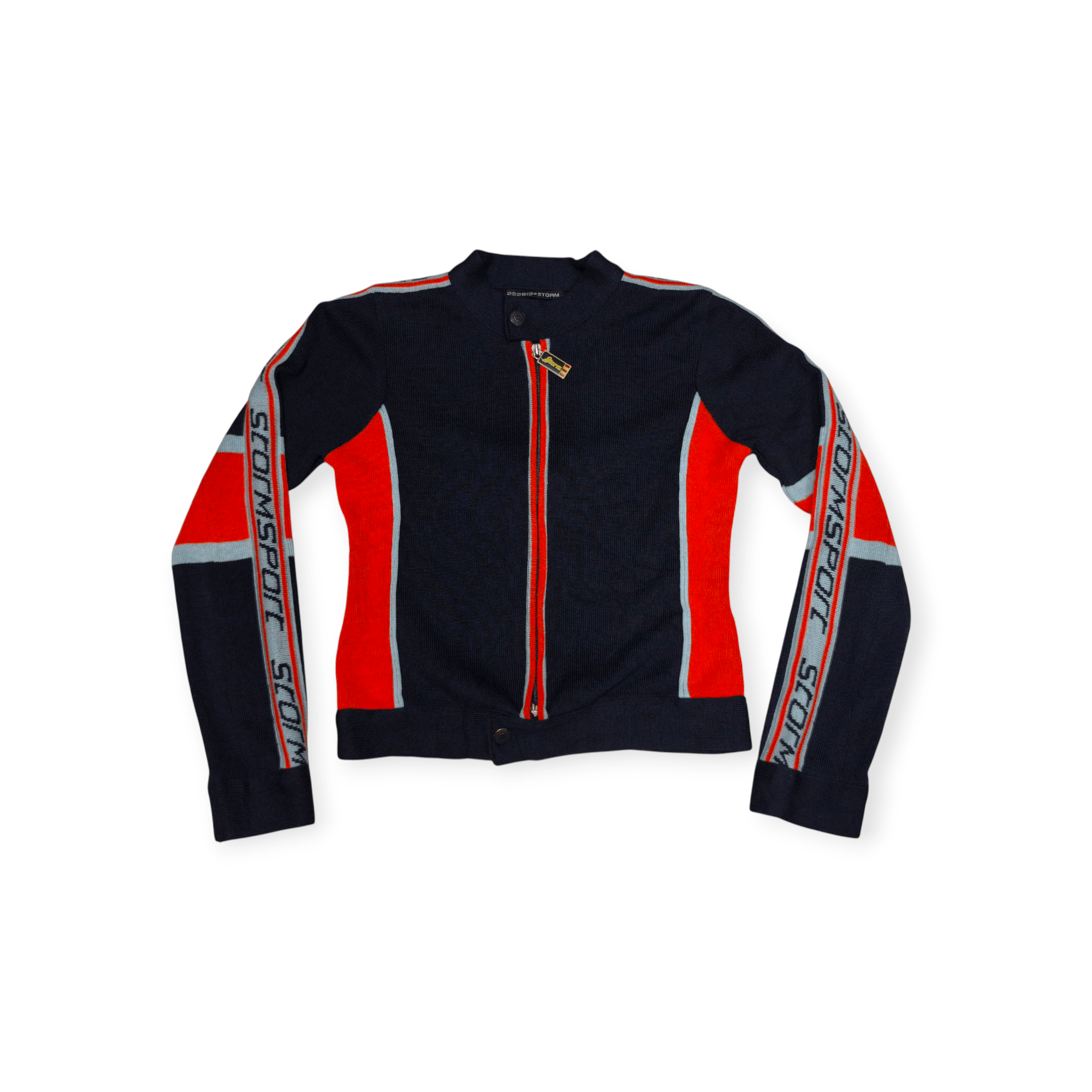 Beauty Beast 292513=Storm Storm Sport Wool Zip Knit Cropped Jacket 90s Size XS / US 0-2 / IT 36-38 - 1 Thumbnail