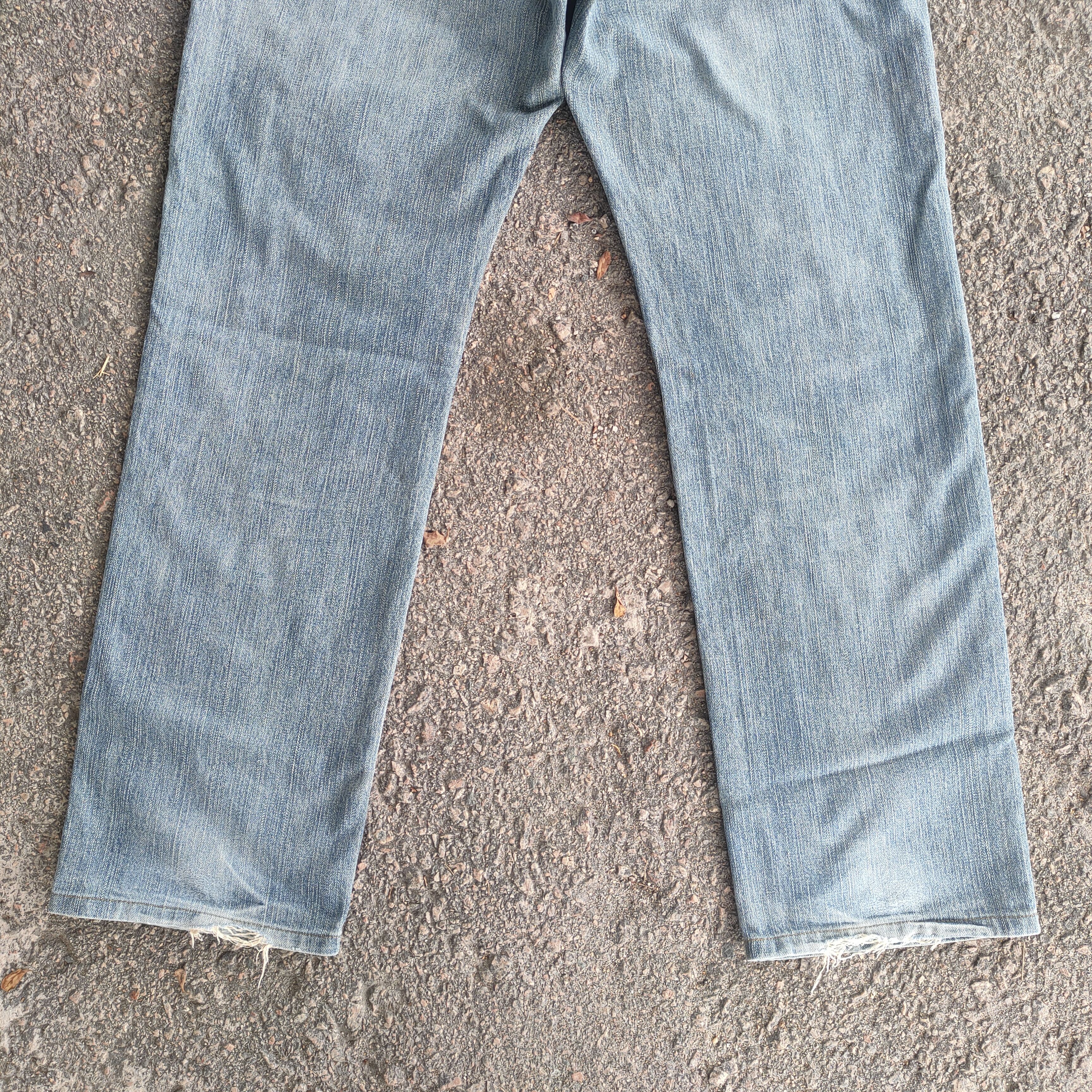 Wrangler VINTAGE WRANGLER FADED RIPPED JEANS DENIM PANTS Size US 34 / EU 50 - 9 Thumbnail