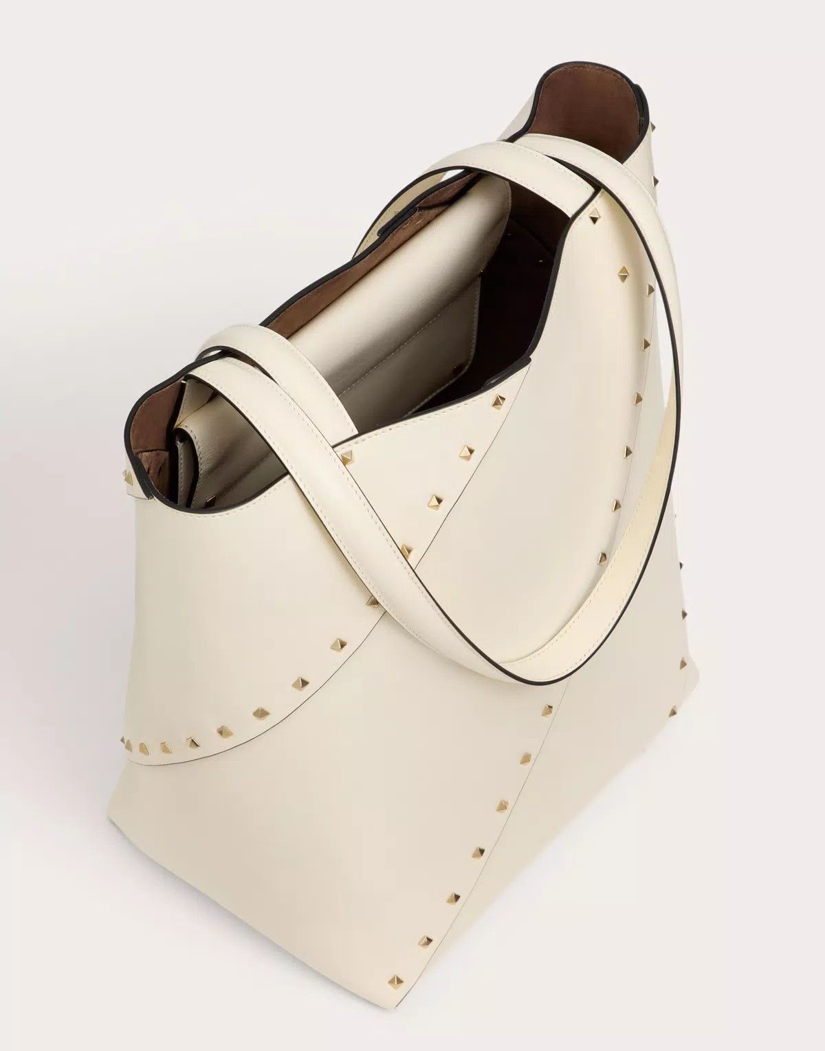 Valentino oc11z0725 Size:OS/ Wispy Shopping Bag In Calfskin in White Size ONE SIZE - 5 Thumbnail