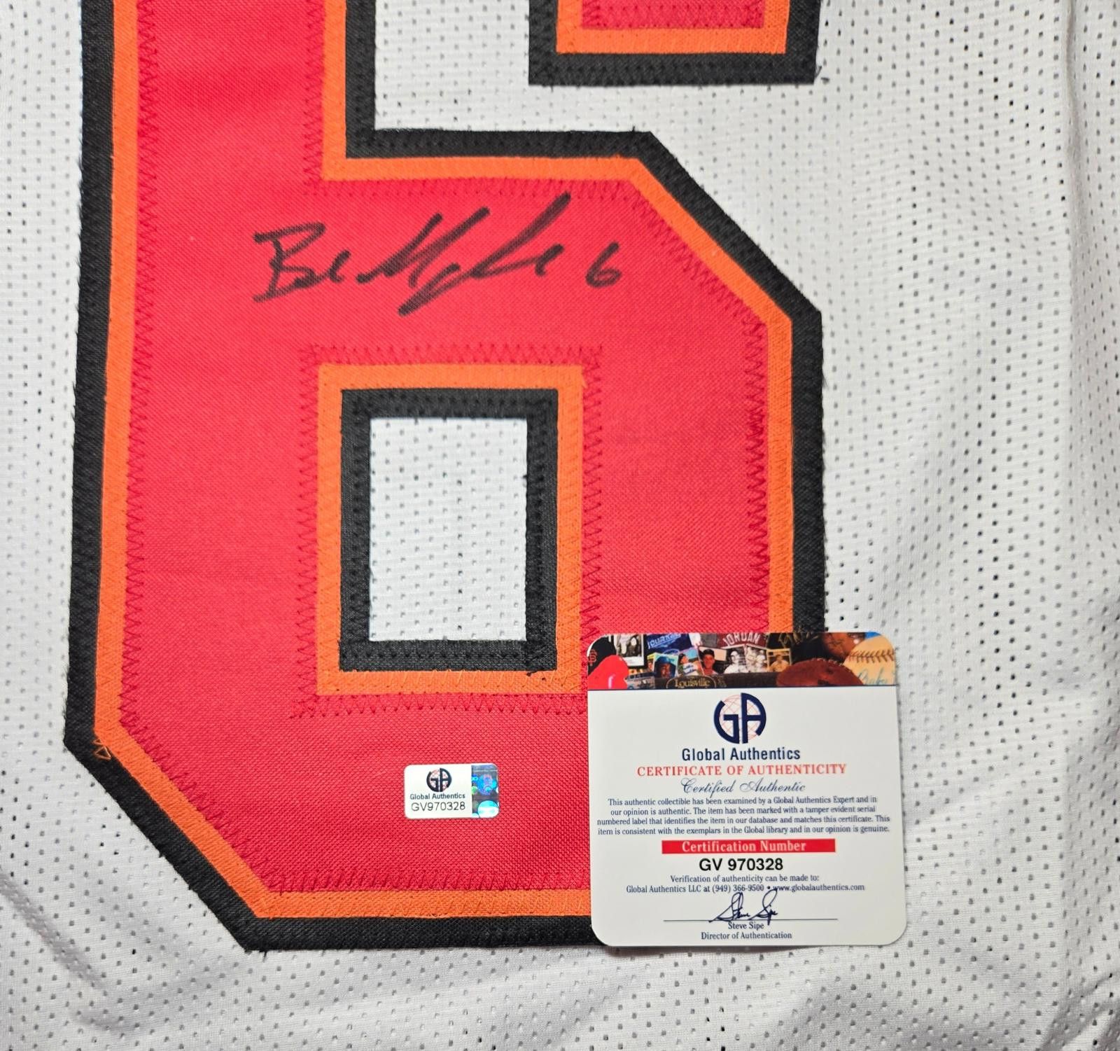 Other Baker Mayfield Buccaneers Autographed White Jersey COA (XL) Size ONE SIZE - 4 Thumbnail