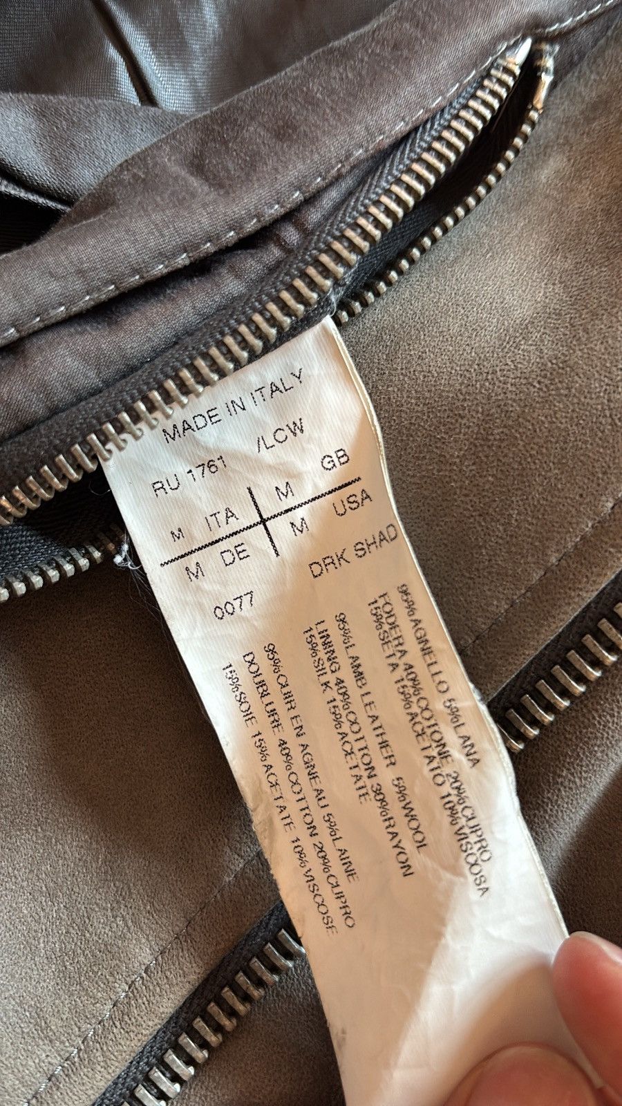 Rick Owens Rick Owens FW10 'Gleam' Suede Leather Jacket Size US M / EU 48-50 / 2 - 4 Thumbnail