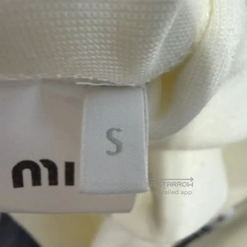 Miu Miu Miu Miu White Cotton Women's Sweatshirt . Size S / US 4 / IT 40 - 4 Thumbnail