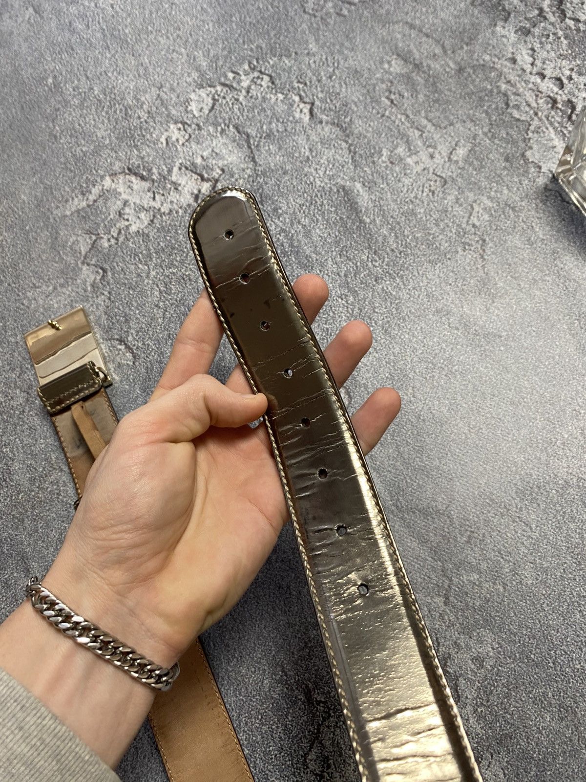 Gucci Gucci belt leather vintage 2000x Size ONE SIZE - 6 Thumbnail