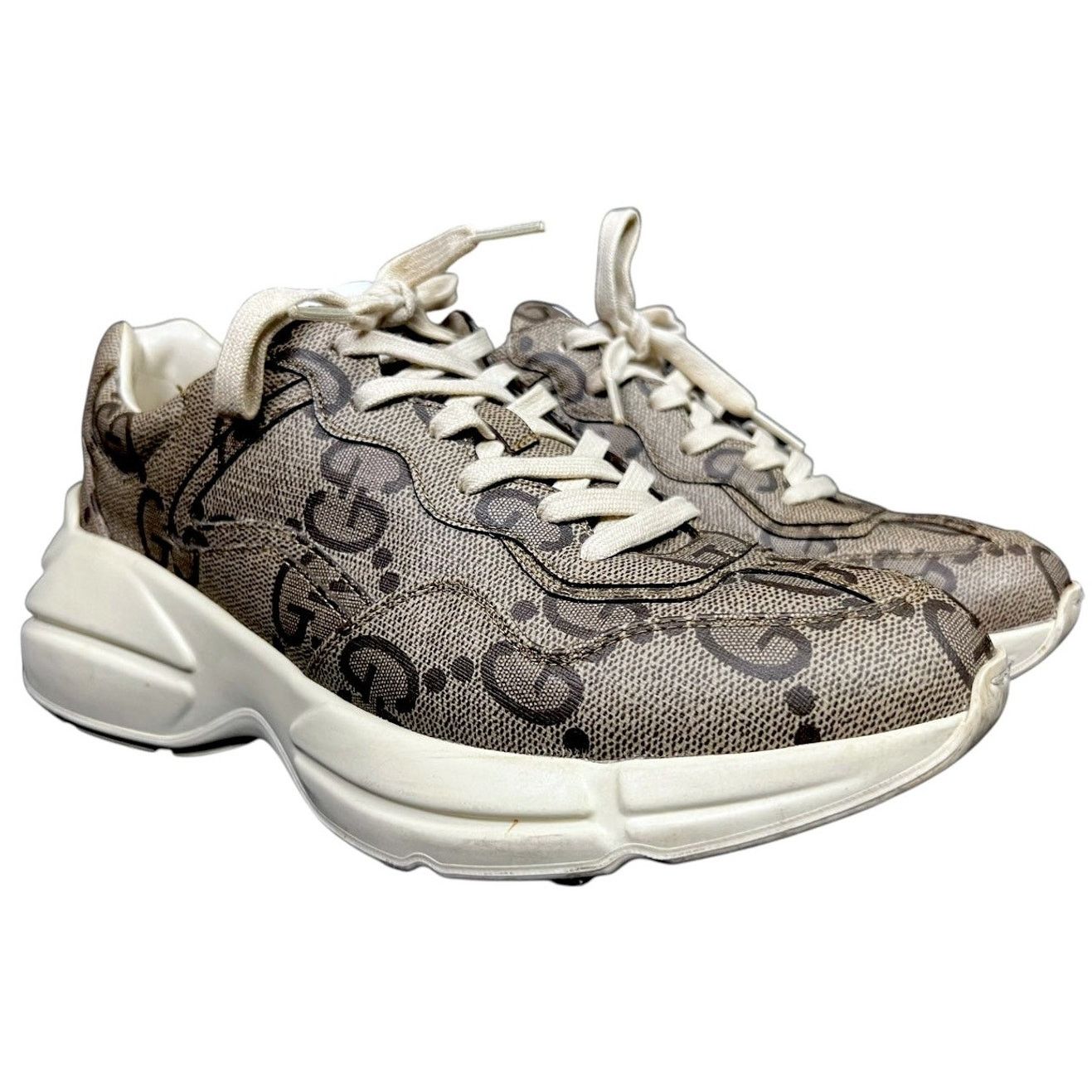 Gucci Gucci Rhyton GG Sneakers Men All Over Logo US8 $1,190 Retail Size US 8 / EU 41 - 1 Thumbnail