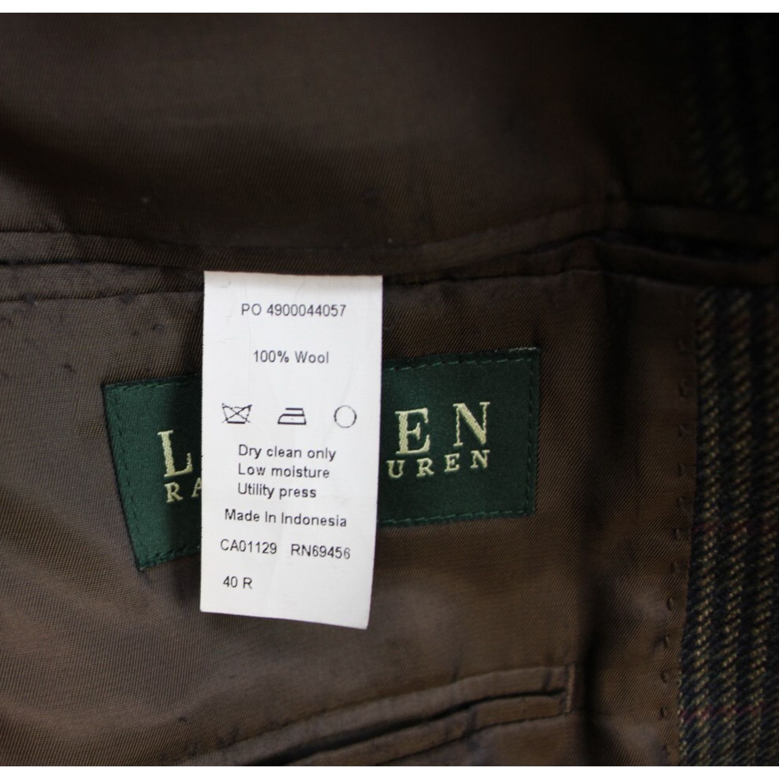 Lauren Ralph Lauren Lauren Ralph Lauren Blazer Mens 40R Gray Houndstooth Size 40R - 4 Thumbnail
