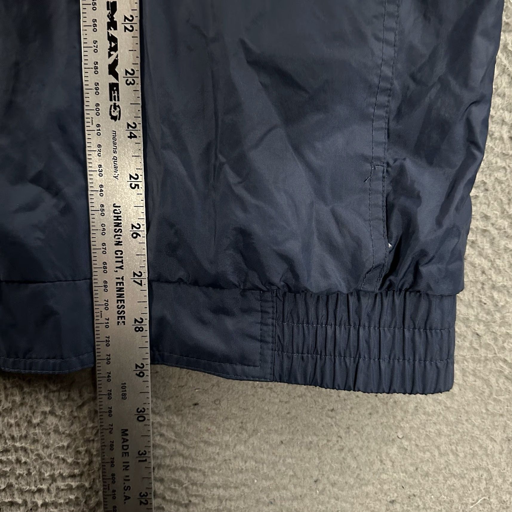Old Navy VINTAGE Old Navy Windbreaker Jacket Mens L Blue White Full Zip Y2K Size US L / EU 52-54 / 3 - 6 Thumbnail