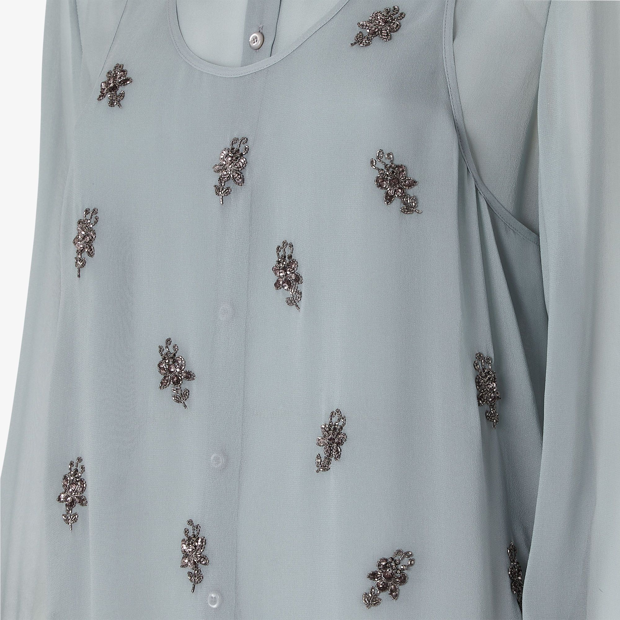 Fendi o1s1wg110326 Top in Light Blue Size S / US 4 / IT 40 - 3 Thumbnail