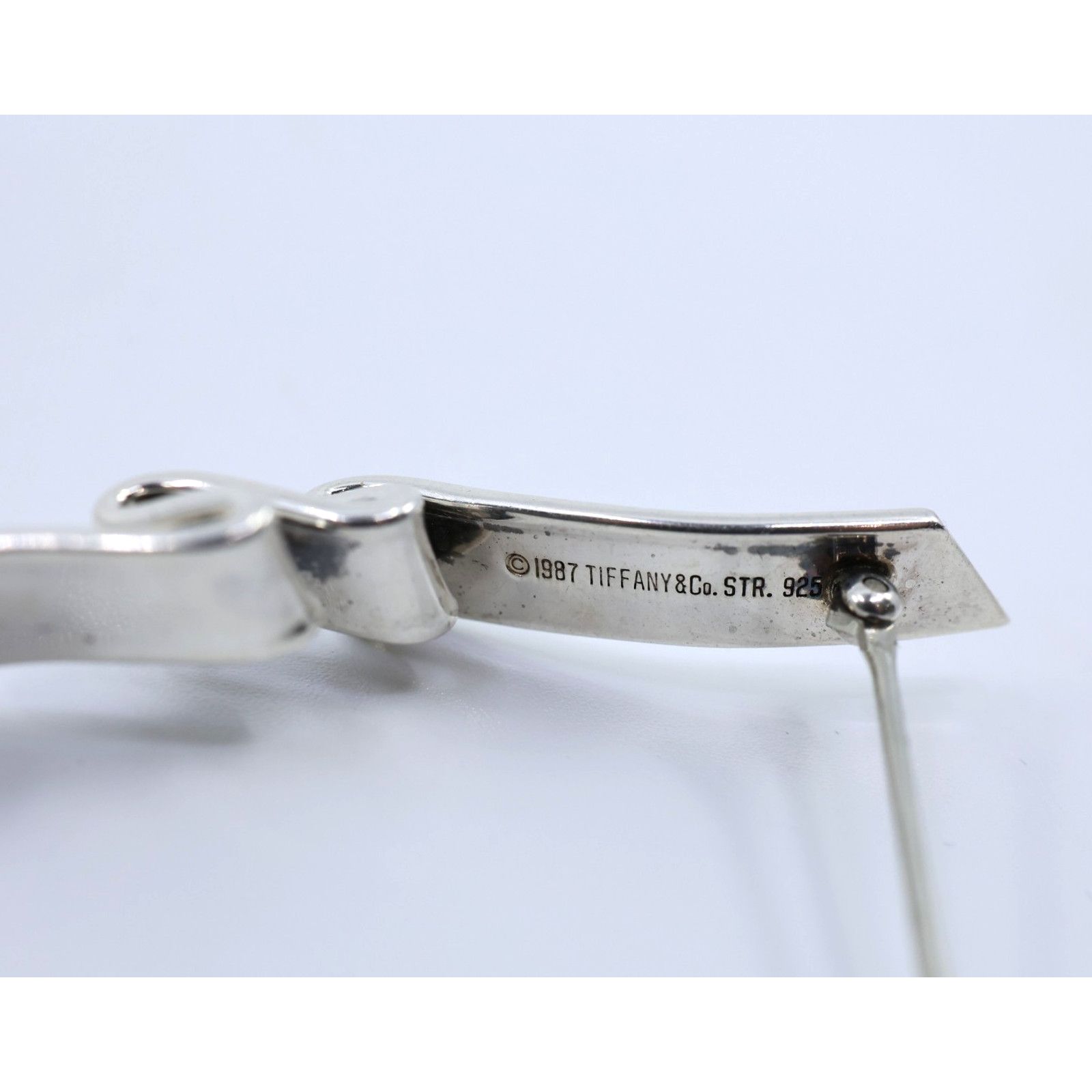Tiffany & Co. Vintage 1987 TIFFANY & CO Estate Wave Brooch Silver 5.9gr Size ONE SIZE - 3 Thumbnail