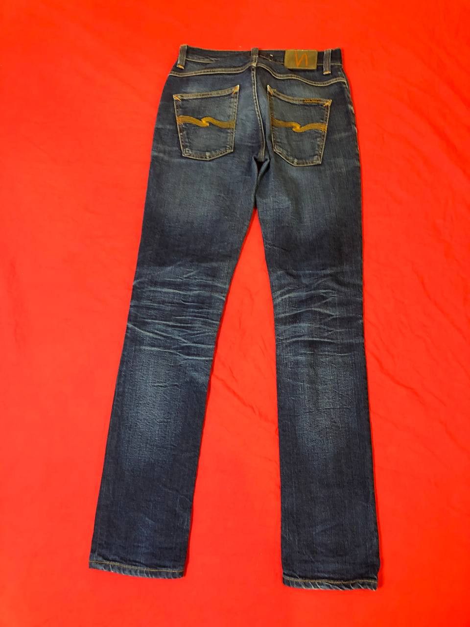 Nudie Jeans Nudie Jeans Steady Eddie Mens Blue Denim Jeans Size US 32 / EU 48 - 1 Thumbnail