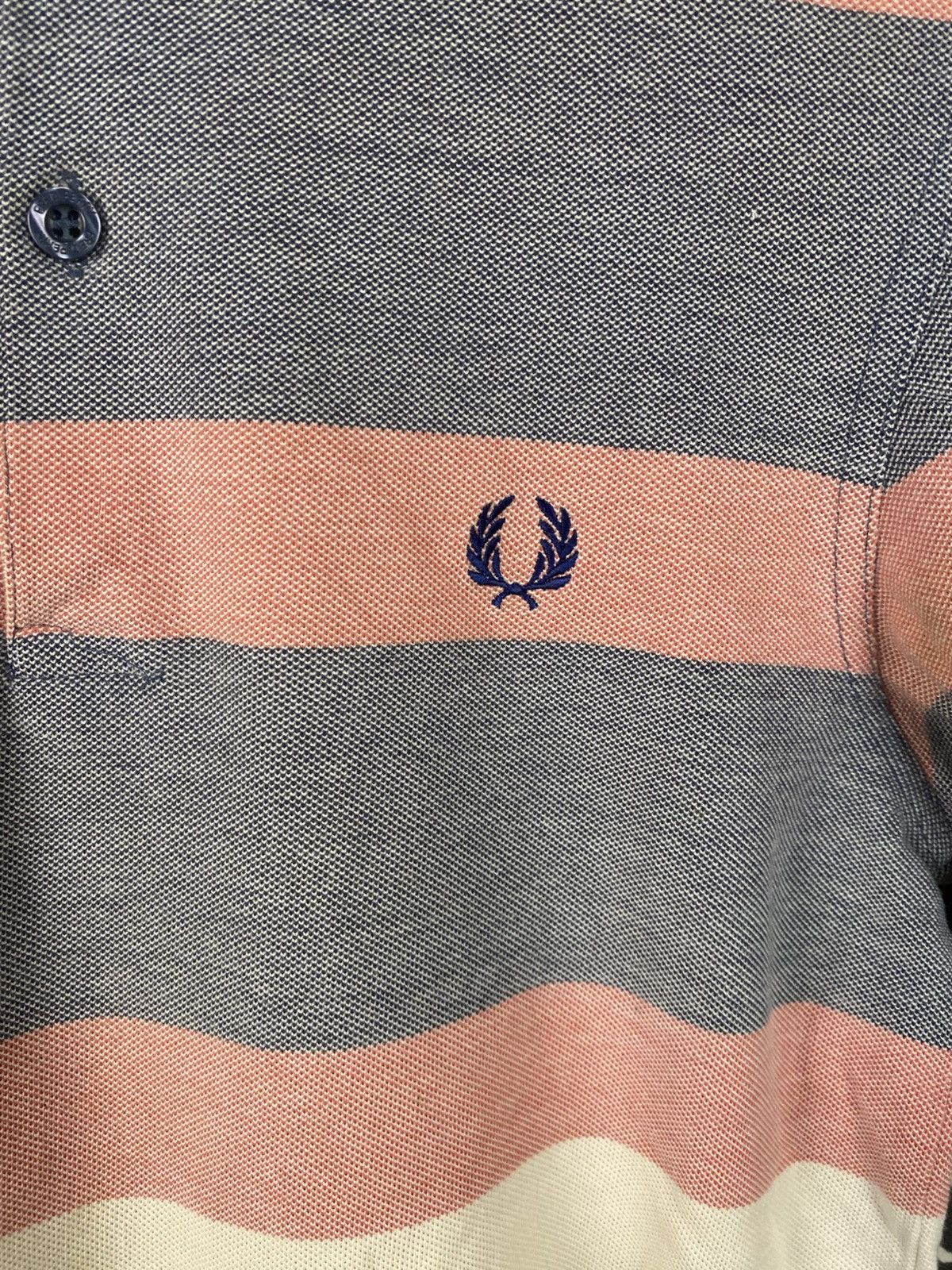 Fred Perry Fred Perry Multi-Color Striped Polo - Slim Fit Size US XXS / EU 40 - 3 Thumbnail