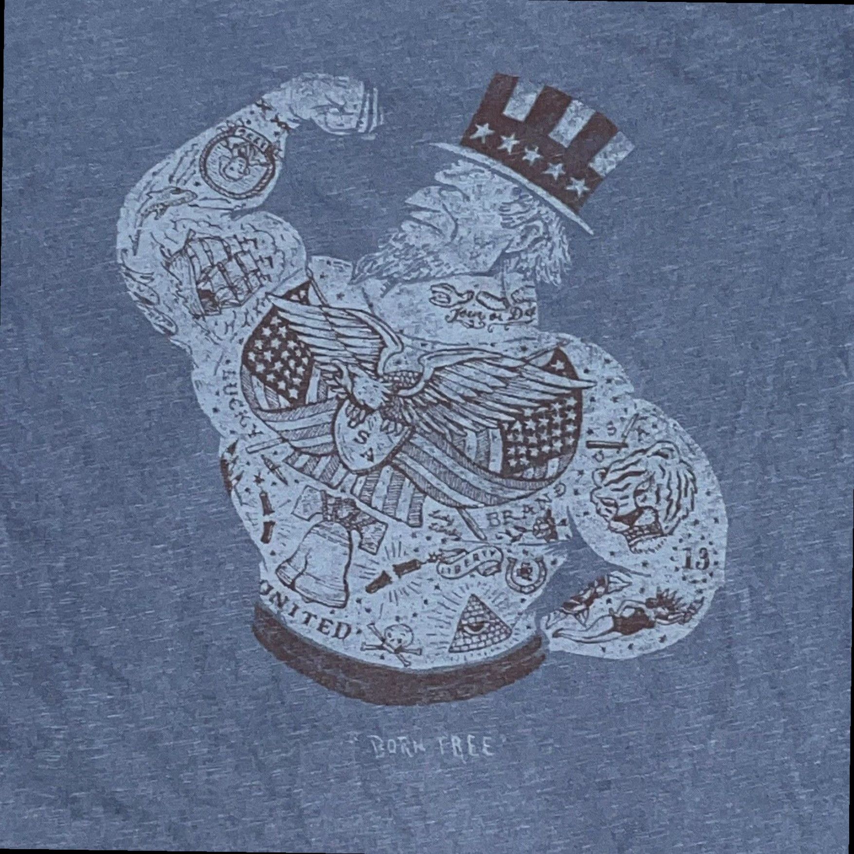 Lucky Brand Lucky Brand Graphic T-Shirt Mens Small Gray Size US S / EU 44-46 / 1 - 3 Thumbnail