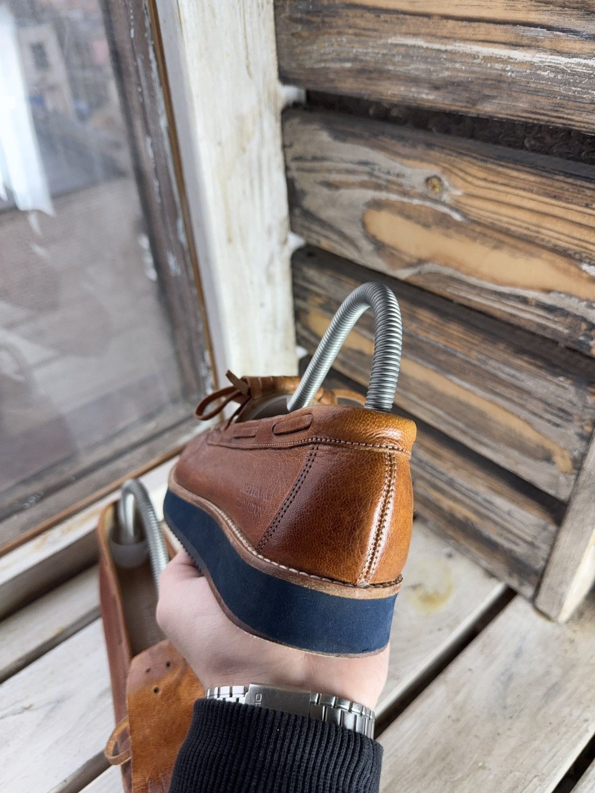 Melvin & Hamilton Luxury Melvin & Hamilton Leather Moccasin Loafers Tan Cognac Size US 7 / EU 40 - 11 Thumbnail