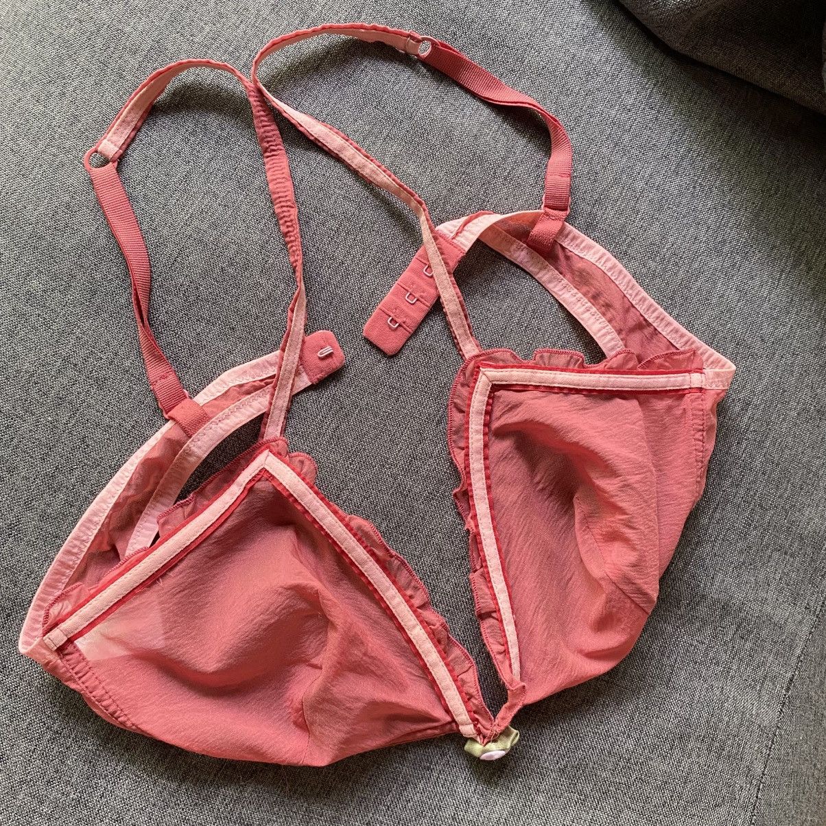 Miu Miu MIU MIU Red Satin Bra Size ONE SIZE - 1 Thumbnail