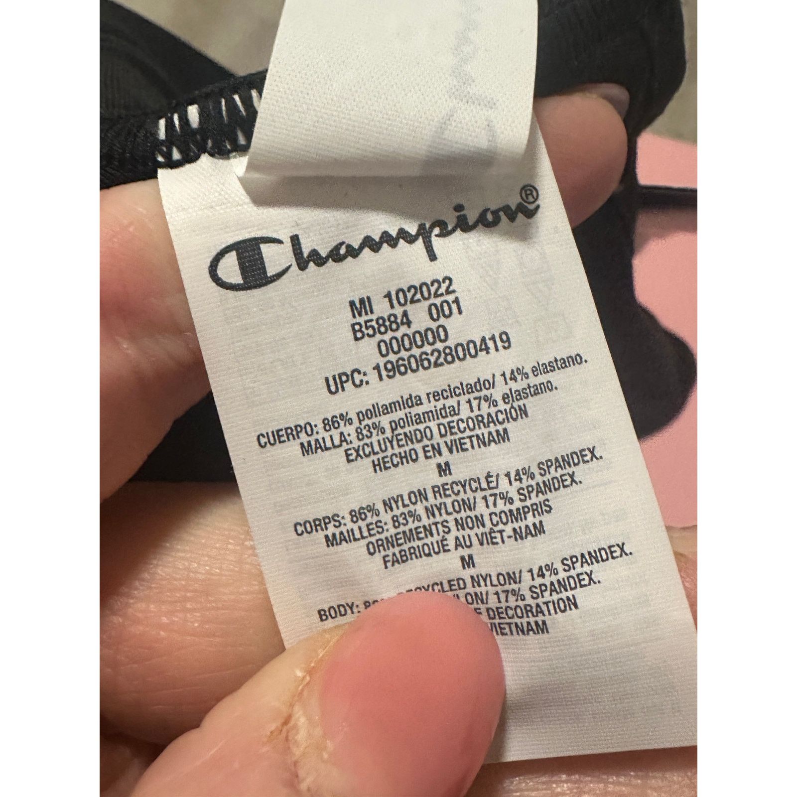 Champion Champion Wick Black Soft Touch Light Support Sports Bra Size M / US 6-8 / IT 42-44 - 13 Thumbnail