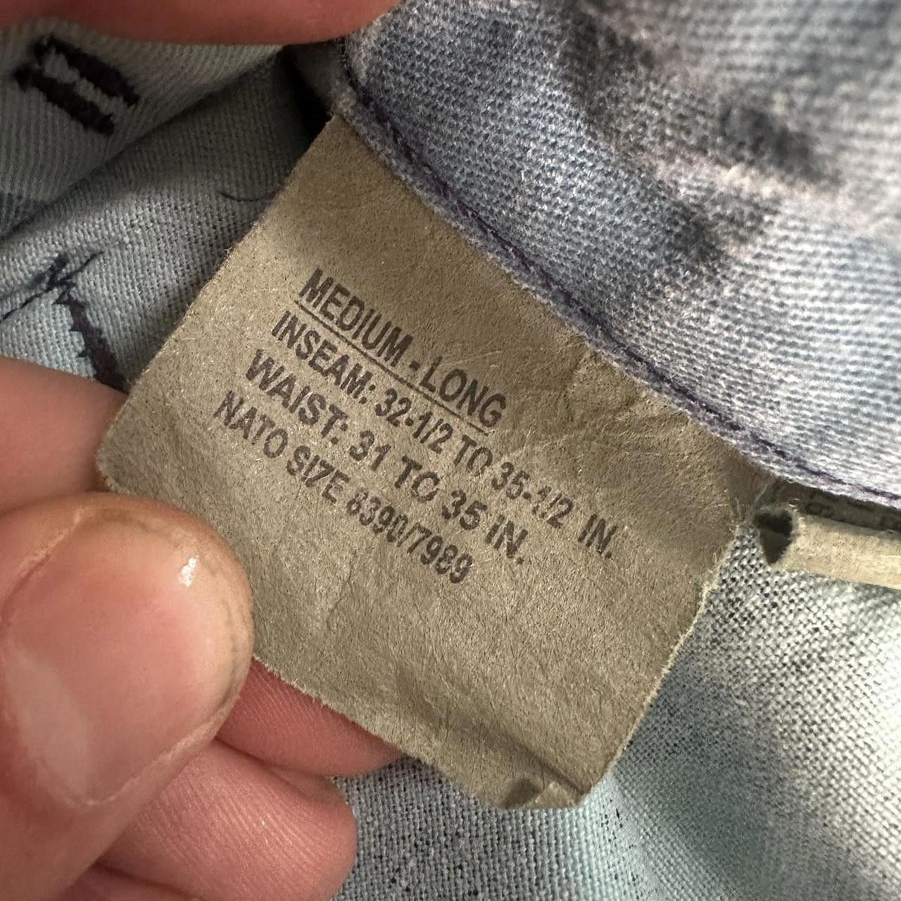 Vintage Vintage Blue Camo Army Cargo Size US 32 / EU 48 - 7 Thumbnail