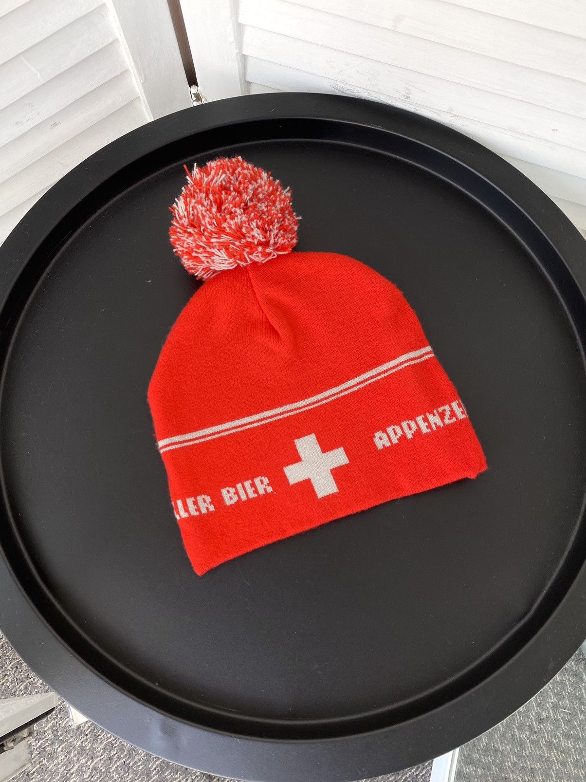 Japanese Brand × USA Olympics × Vintage Vintage 80's Appenzeller Bier Swiss Winter Ski Beanie Hat Size ONE SIZE - 1 Thumbnail