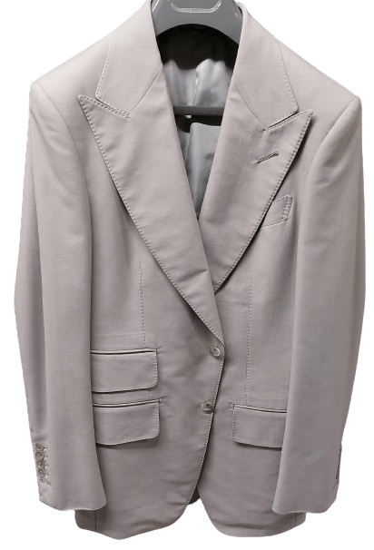Tom Ford o1loc1c0824 15ML40SZ Atticus Jacket in Ivory Size US S / EU 44-46 / 1 - 1 Thumbnail