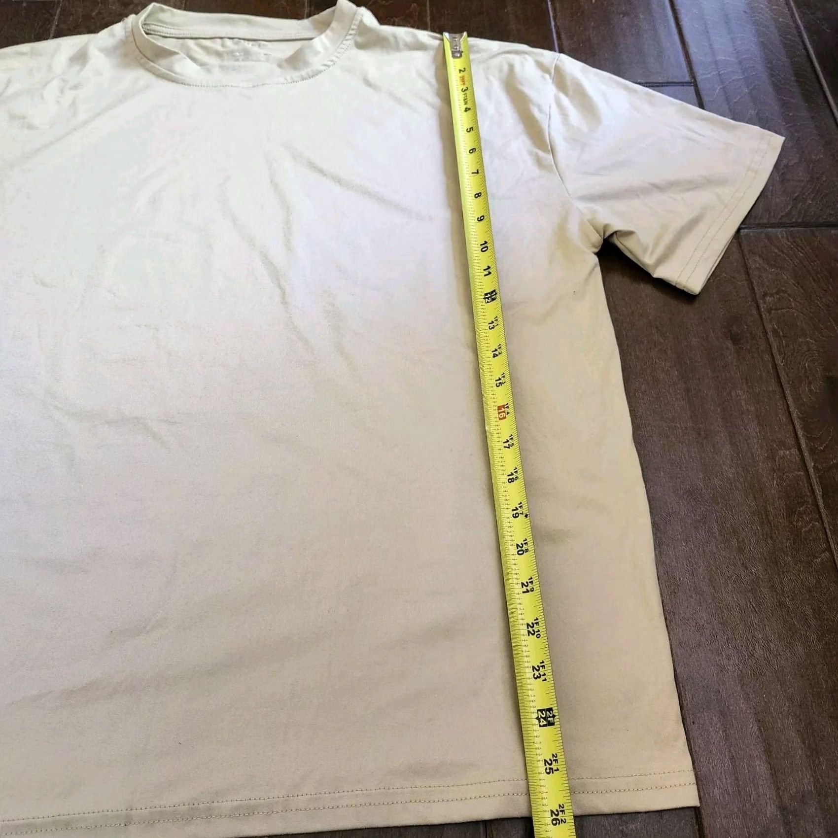 Shein Shein Men's Beige Short Sleeve Shirt - S, Regular Fit, Solid, Crew Neck, Button-Up, All Seasons, Casual, Travel, Men Size US S / EU 44-46 / 1 - 4 Thumbnail