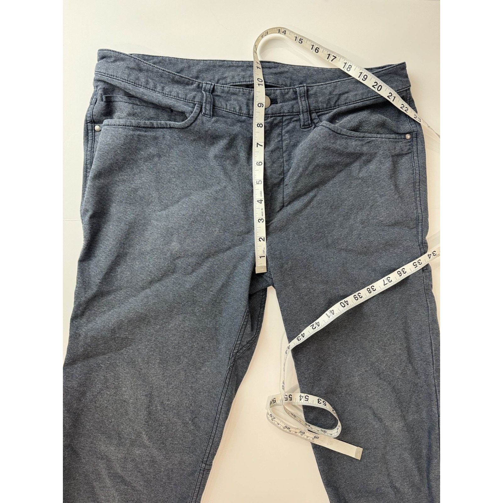 Lululemon Lululemon ABC Pant Slim Tech Men's Heather Navy Blue 32 Size US 32 / EU 48 - 4 Thumbnail