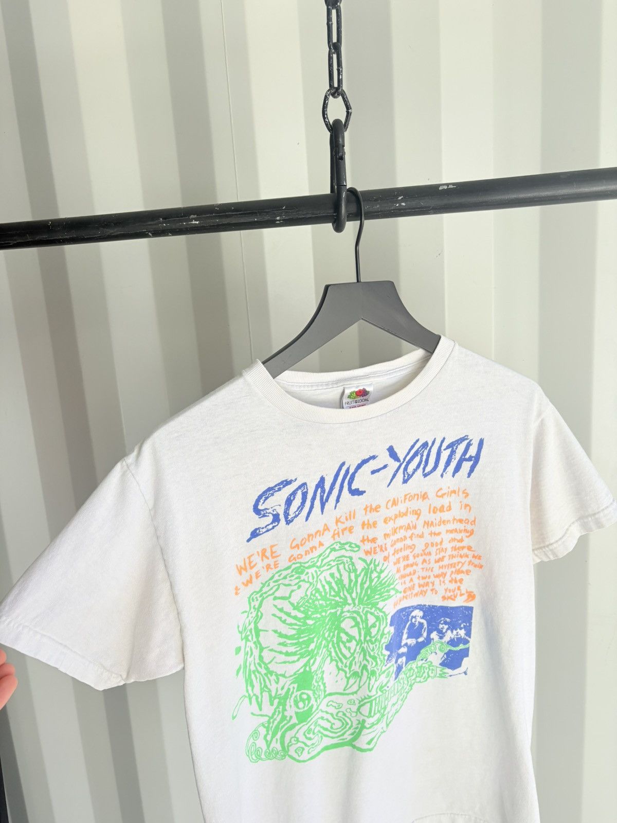 Band Tees Vintage Sonic Youth Shirt Faded Distressed GRUNGE Band Size US M / EU 48-50 / 2 - 2 Thumbnail