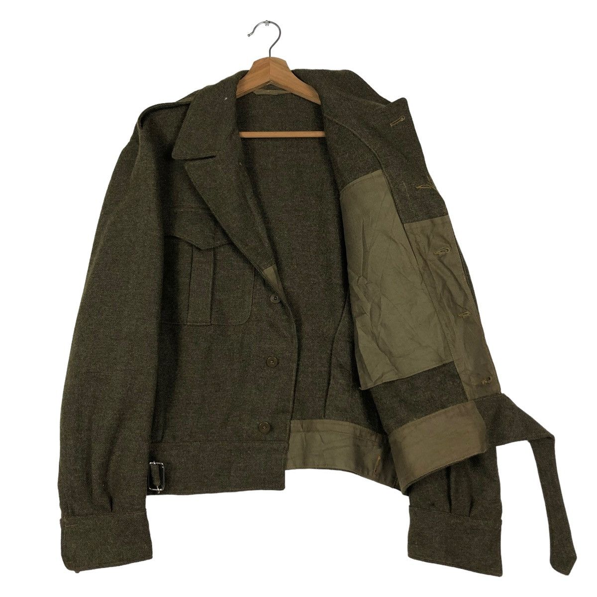 Vintage 🔥TRUE VINTAGE 1955 MILITARY CARGO JACKET BELT BUZZ RICKSONS Size US M / EU 48-50 / 2 - 11 Thumbnail