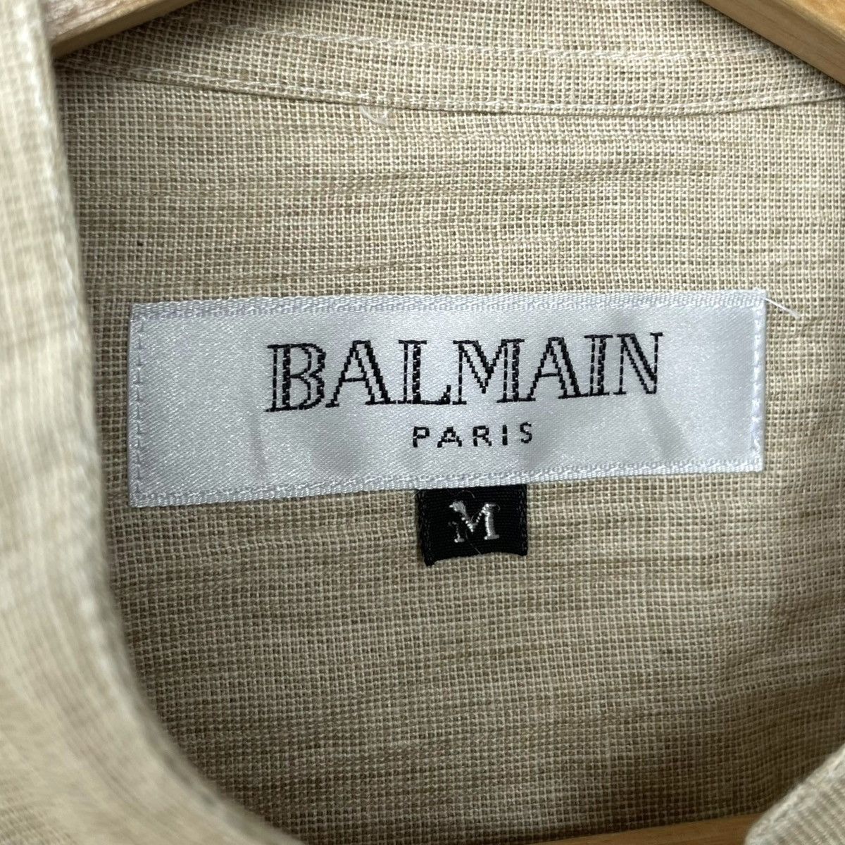 Balmain Balmain Paris Linen Cotton Round Collared Casual Shirt Size US M / EU 48-50 / 2 - 6 Thumbnail