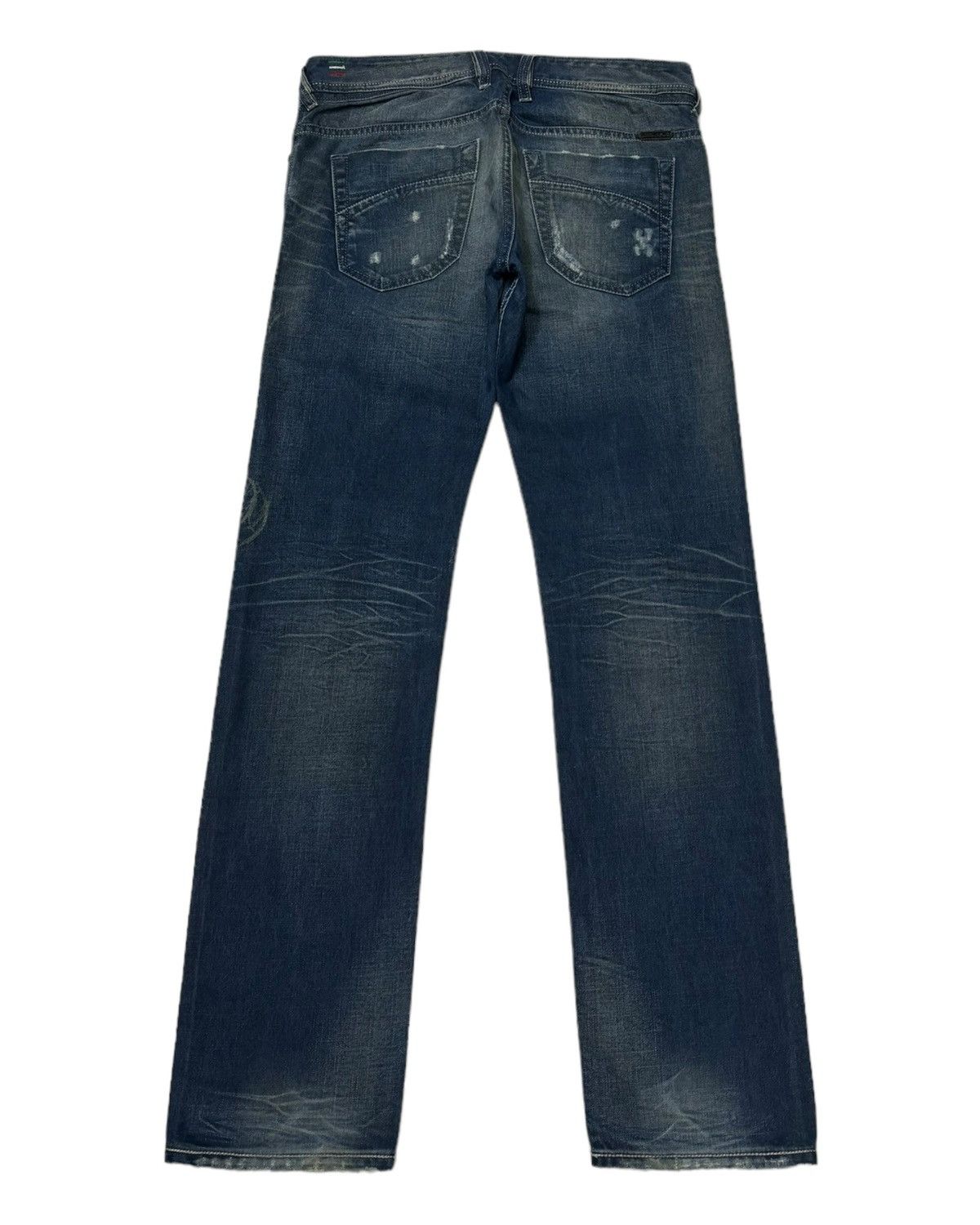 Diesel × Jean Vintage Diesel Blue Jeans Distressed Denim Size US 31 - 2 Thumbnail