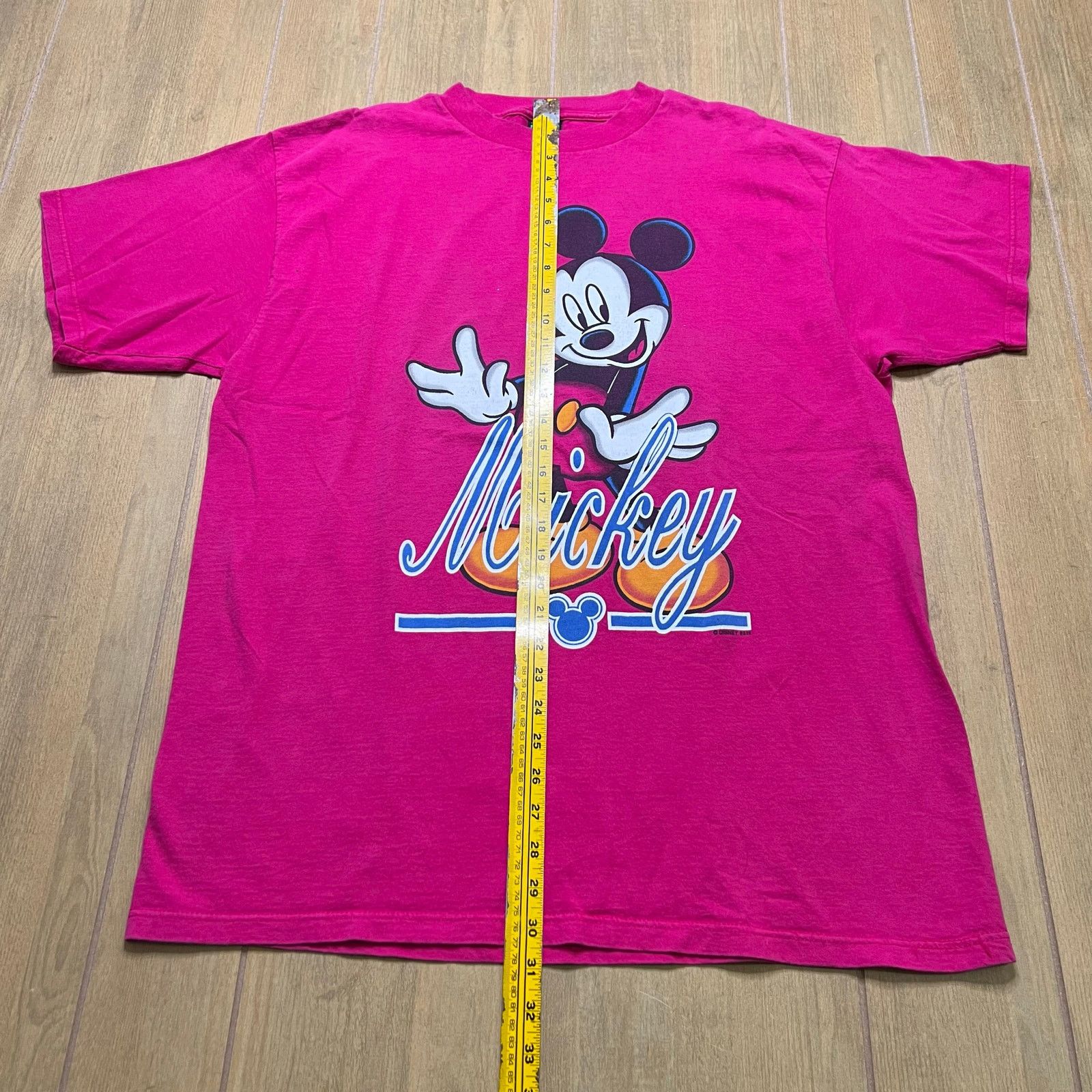 Mickey Unlimited Vintage 90s Disney Mickey Mouse T-shirt bright pink L Y2K Size US L / EU 52-54 / 3 - 5 Thumbnail