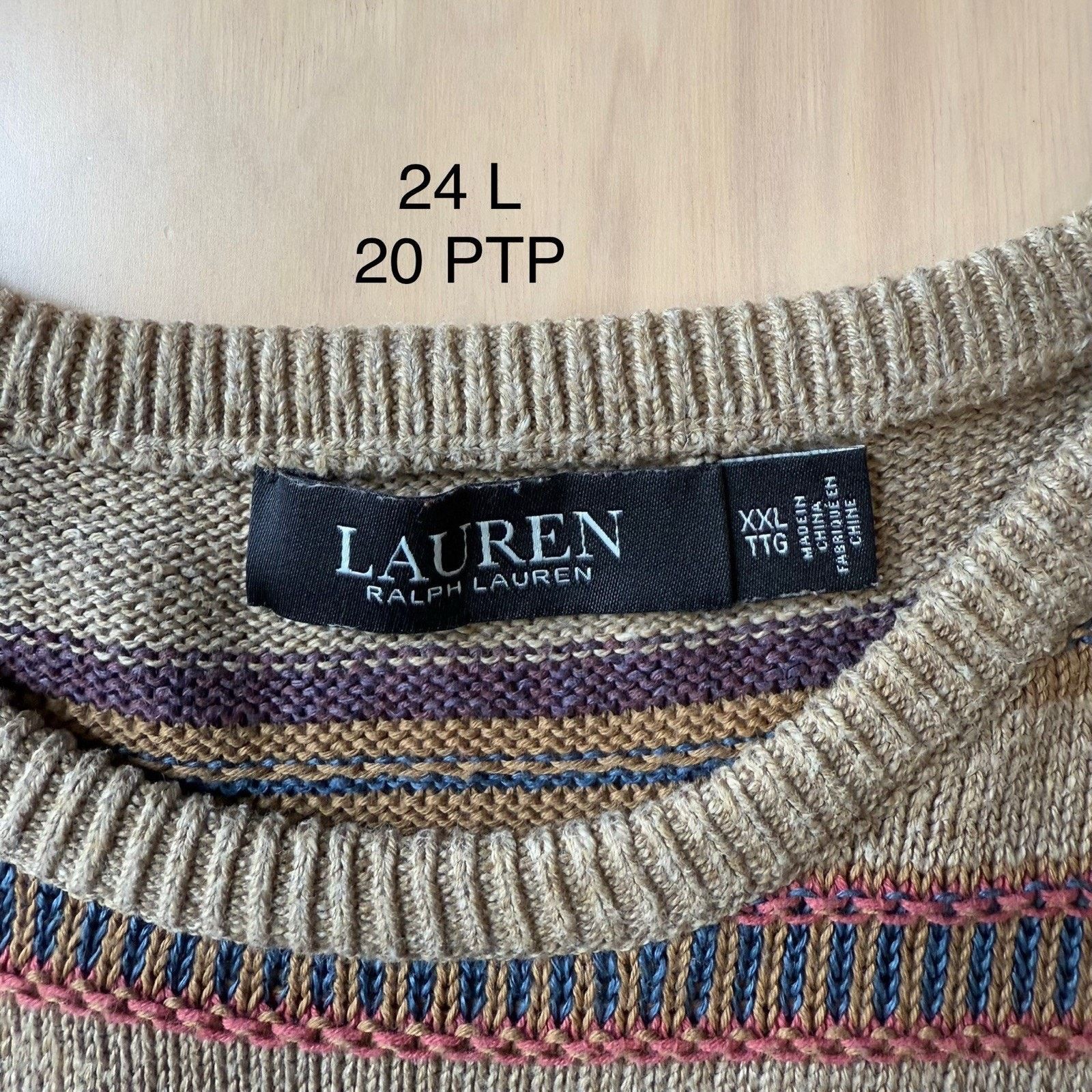 Lauren Ralph Lauren Lauren Ralph Lauren Fair Isle Sweater 2XL Multicolor Striped Size XXL / US 16-18 / IT 52-54 - 6 Thumbnail