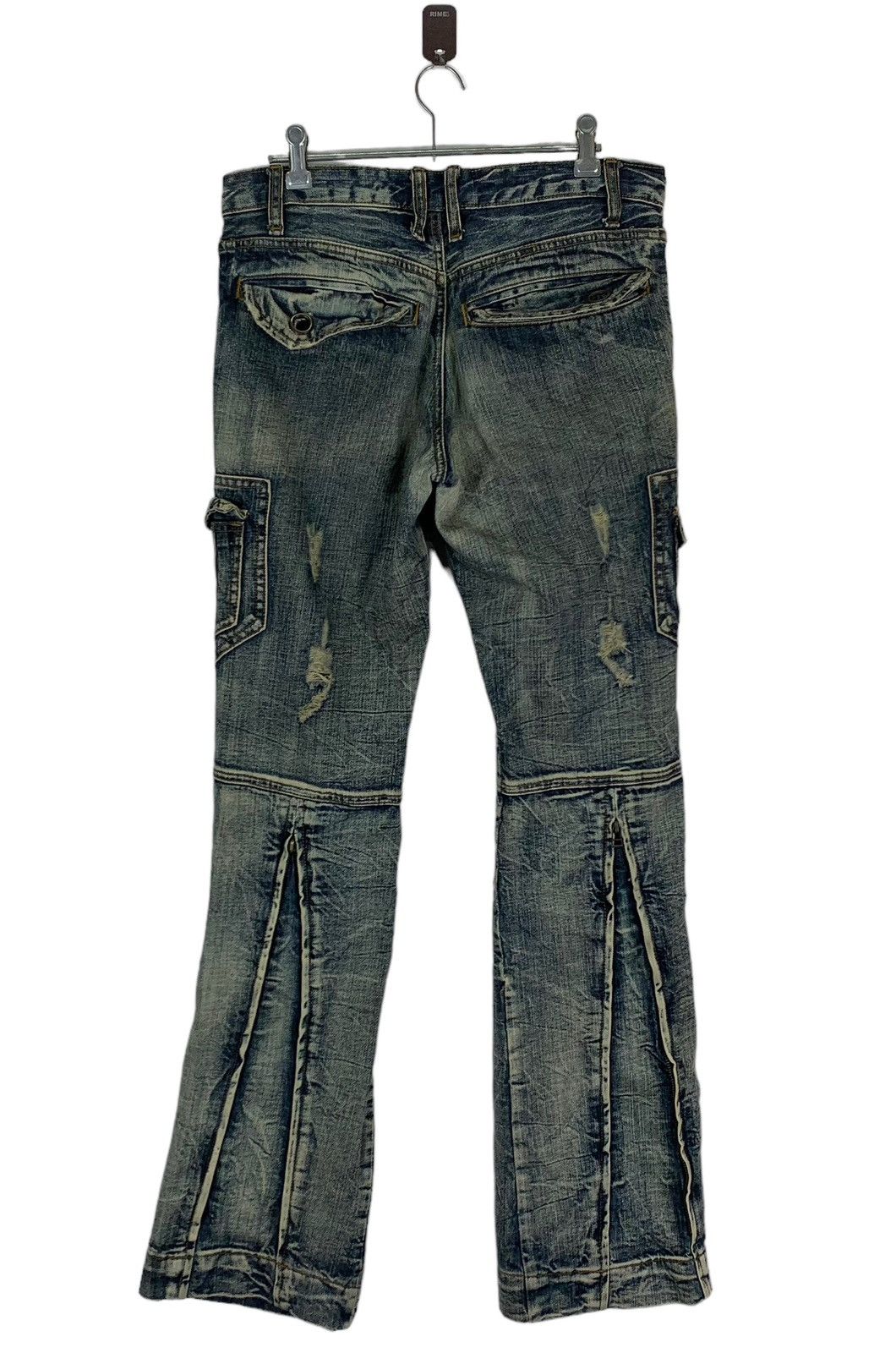 If Six Was Nine VINTAGE SEMANTIC DESIGN DISTRESSED DENIM PANT SIZE 31 Size US 31 - 6 Thumbnail