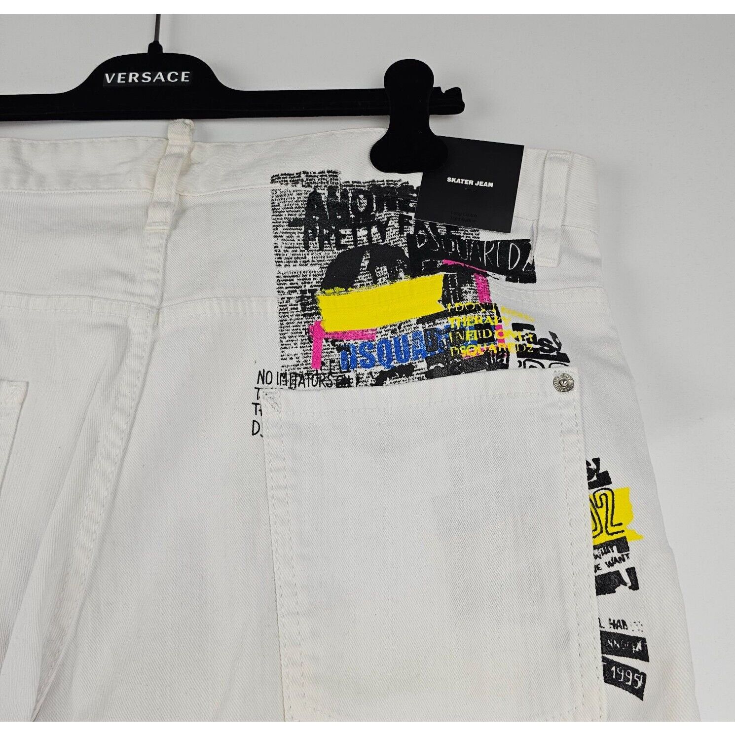 Dsquared2 DSQUARED2 White Jeans Size IT56 New Size US 40 / EU 56 - 3 Thumbnail