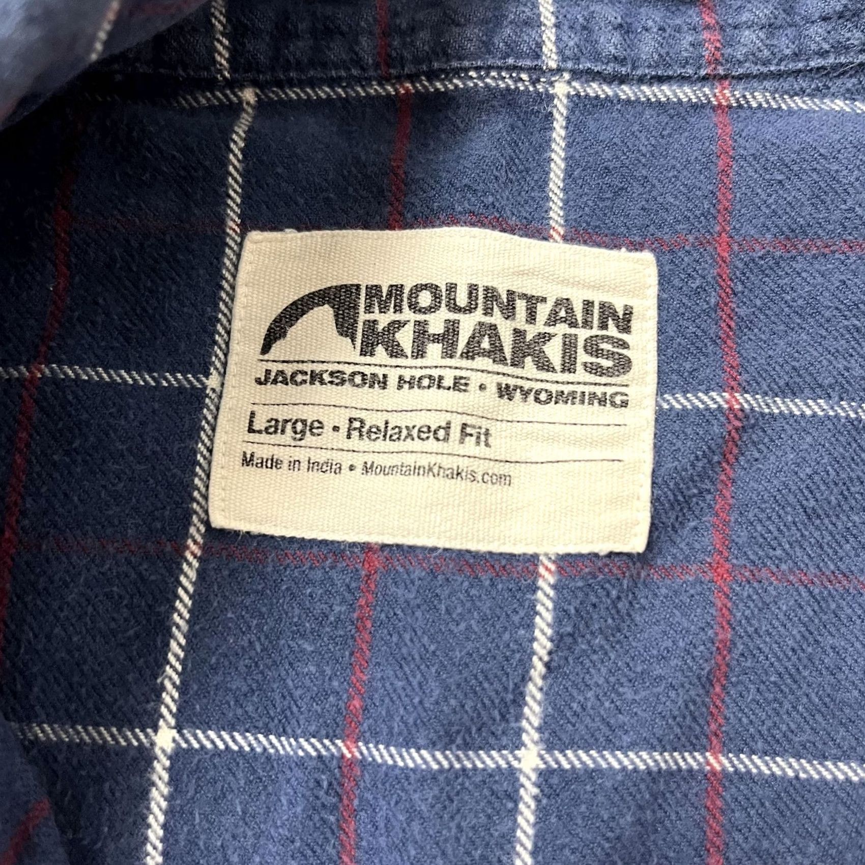Mountain Khakis Mountain Khakis Shirt Mens Large Blue Plaid Flannel Button Down Relaxed Fit Size US L / EU 52-54 / 3 - 7 Thumbnail