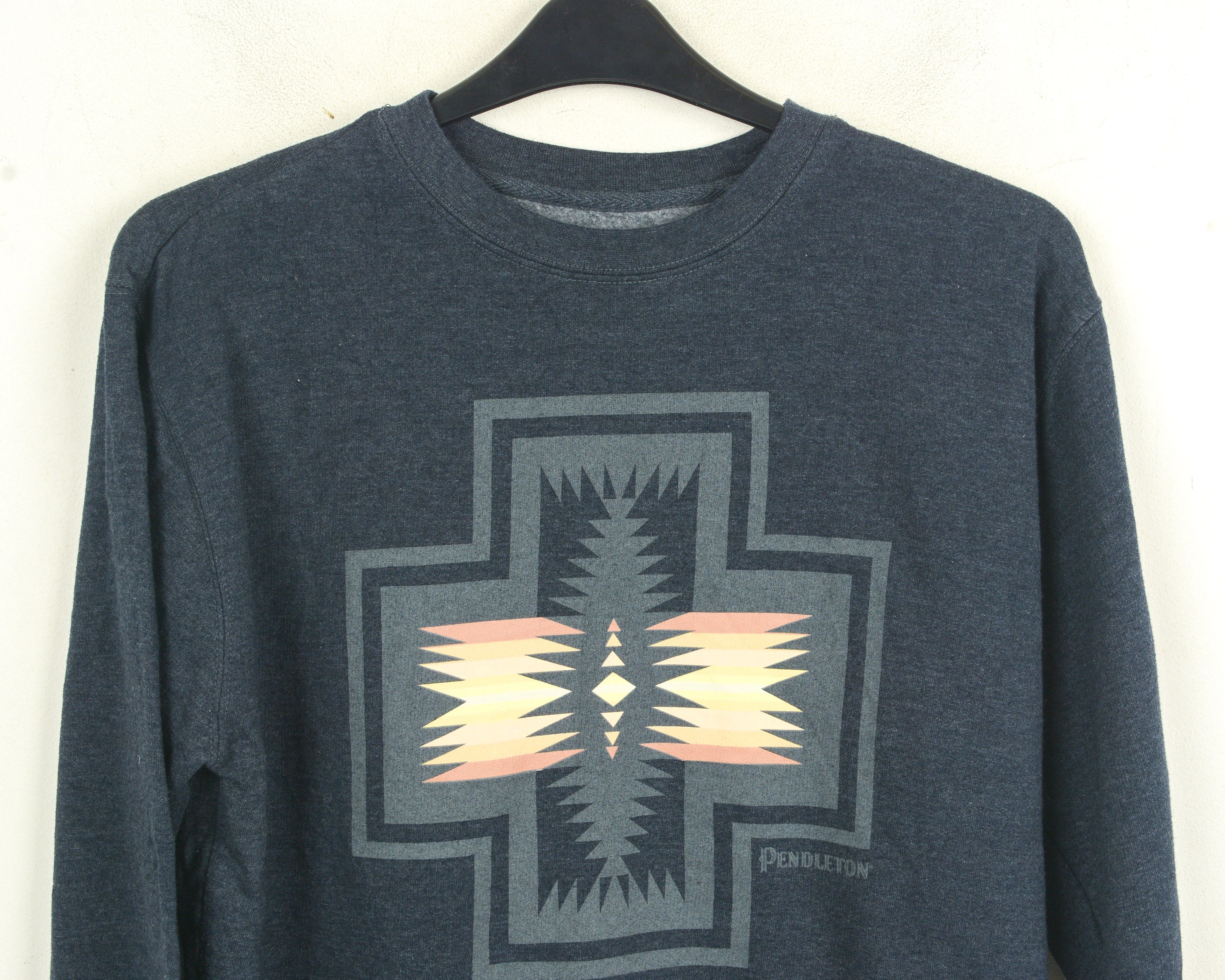 Pendleton Harding Pattern Sweatshirt Men S M Pullover Jumper Aztec Size US S / EU 44-46 / 1 - 2 Thumbnail