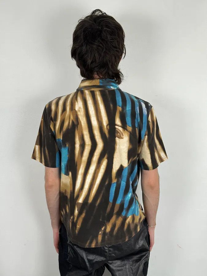 Just Cavalli SS2002 Just Cavalli Psychedelic Hallucination Blue Flowers Shirt Size M / US 6-8 / IT 42-44 - 3 Thumbnail
