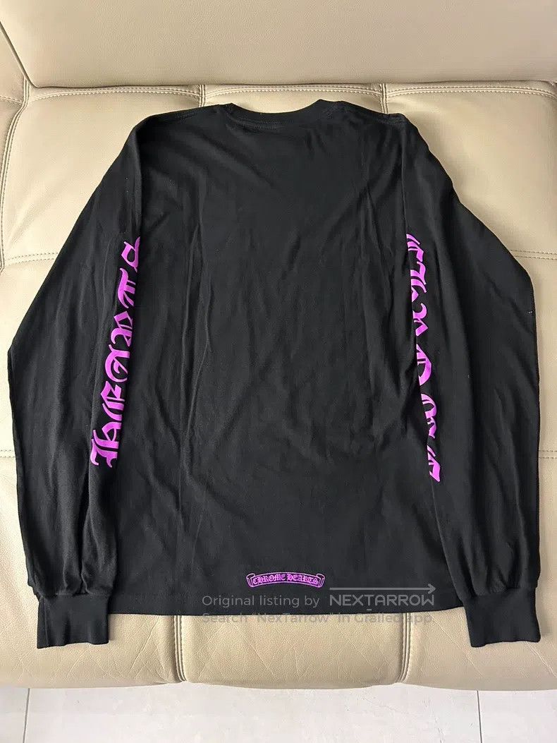 Chrome Hearts CHROME HEARTS Size M Purple neckline letter black round nec Size US M / EU 48-50 / 2 - 2 Thumbnail