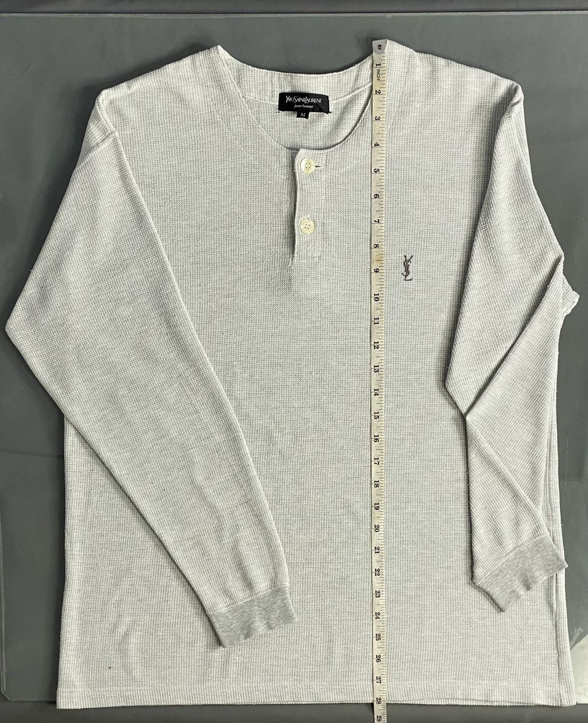 Yves Saint Laurent YSL Vintage White Longselve Classic Mode Size US M / EU 48-50 / 2 - 13 Thumbnail