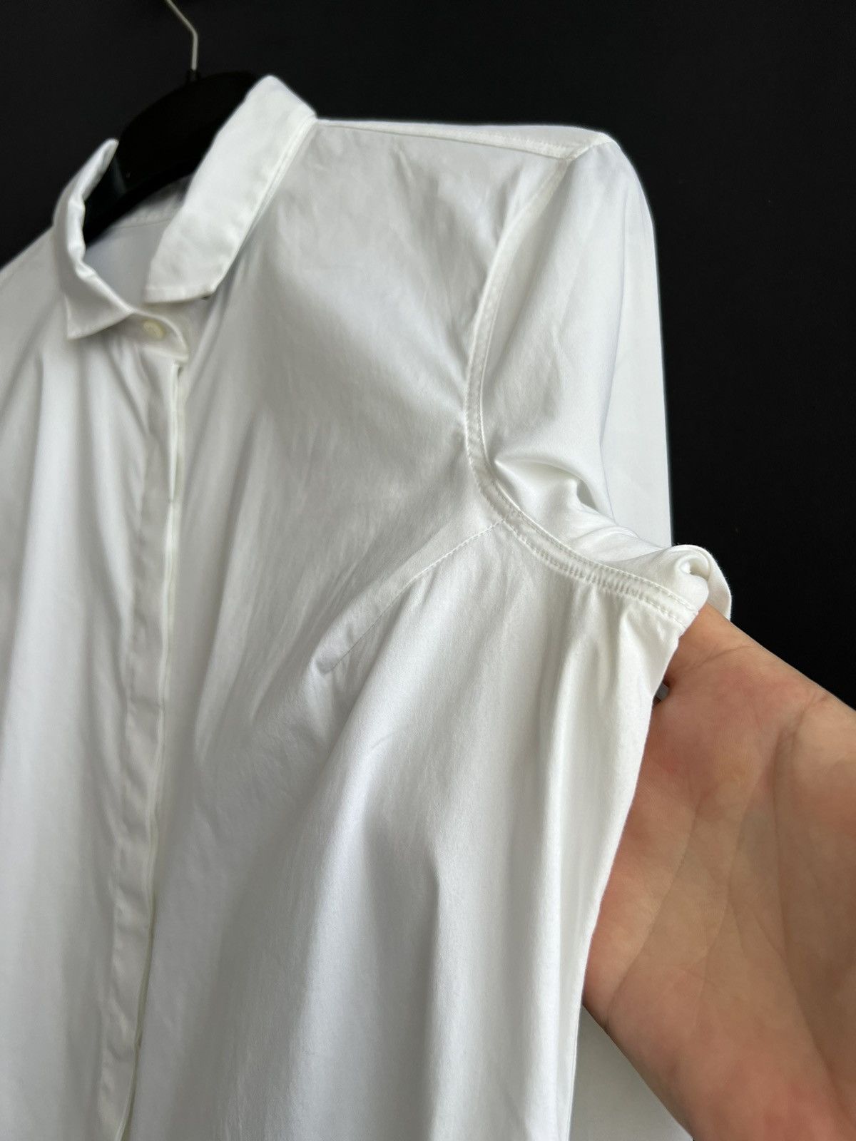 Brunello Cucinelli Brunello Cucinelli Shirt Cotton Blend White Solid Size XL Size XL / US 12-14 / IT 48-50 - 5 Thumbnail