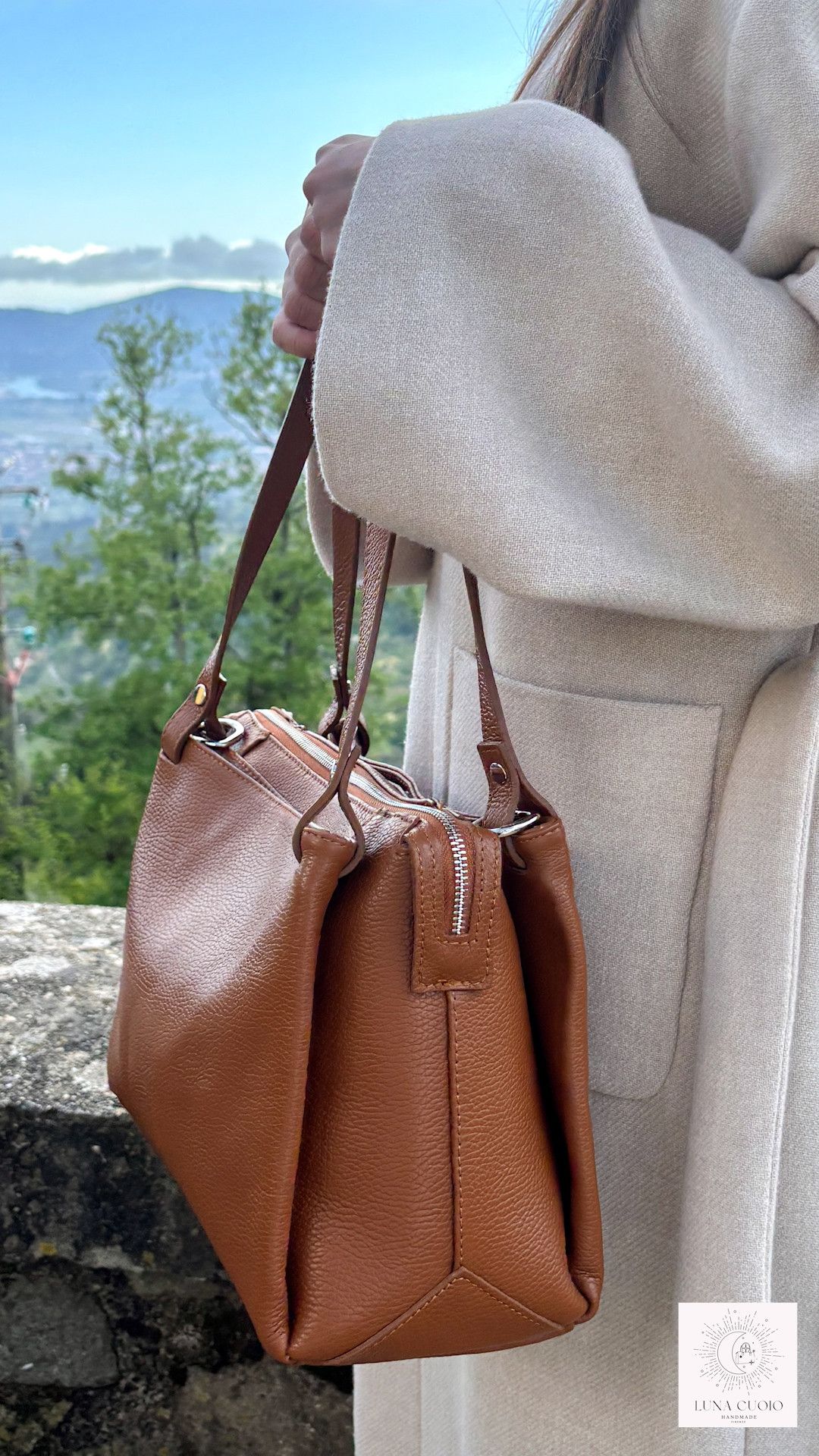 Vera Pelle Handmade Leather Brown Bag Size ONE SIZE - 2 Thumbnail
