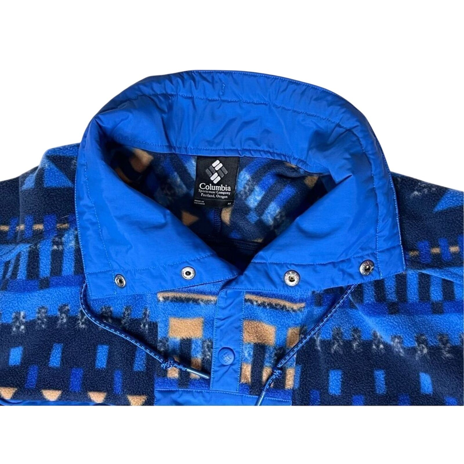 Columbia Columbia Powder Keg Fleece Blue Aztec Jacket Gorpcore MEDIUM Size US M / EU 48-50 / 2 - 3 Thumbnail