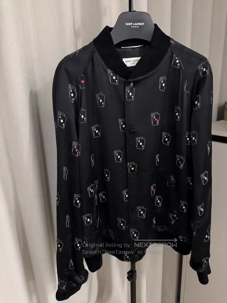 Saint Laurent Paris Saint Laurent Paris Poker Full Print Jacket i Size US L / EU 52-54 / 3 - 1 Thumbnail