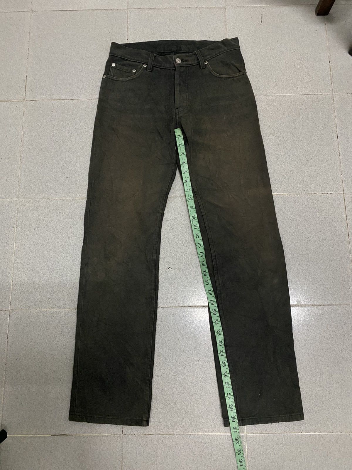 Helmut Lang black sunfaded 1998 helmut lang denim Size US 30 / EU 46 - 13 Thumbnail