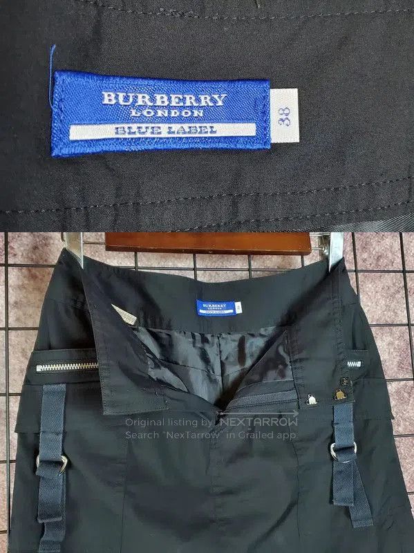 Burberry Burberry Black Cotton Summer Skirt with Straps. Size 23" - 6 Thumbnail
