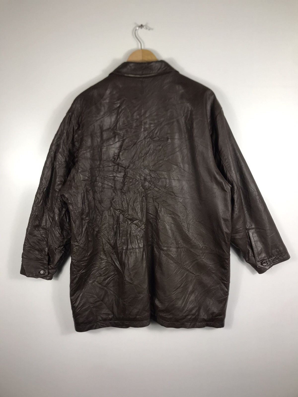 Lancel × Vintage ⚡️Vintage Lancel Paris Zipper Dark Brown Leather Jacket Size US M / EU 48-50 / 2 - 13 Thumbnail