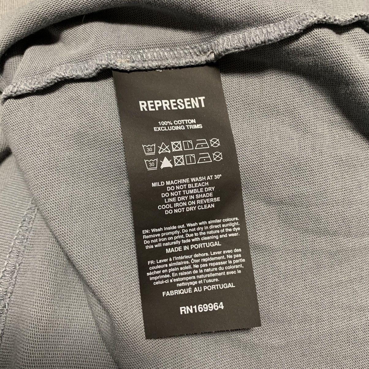 Represent Clo. Represent Medium Patron Of The Club Washed Grey Tee Blue Size US M / EU 48-50 / 2 - 7 Thumbnail